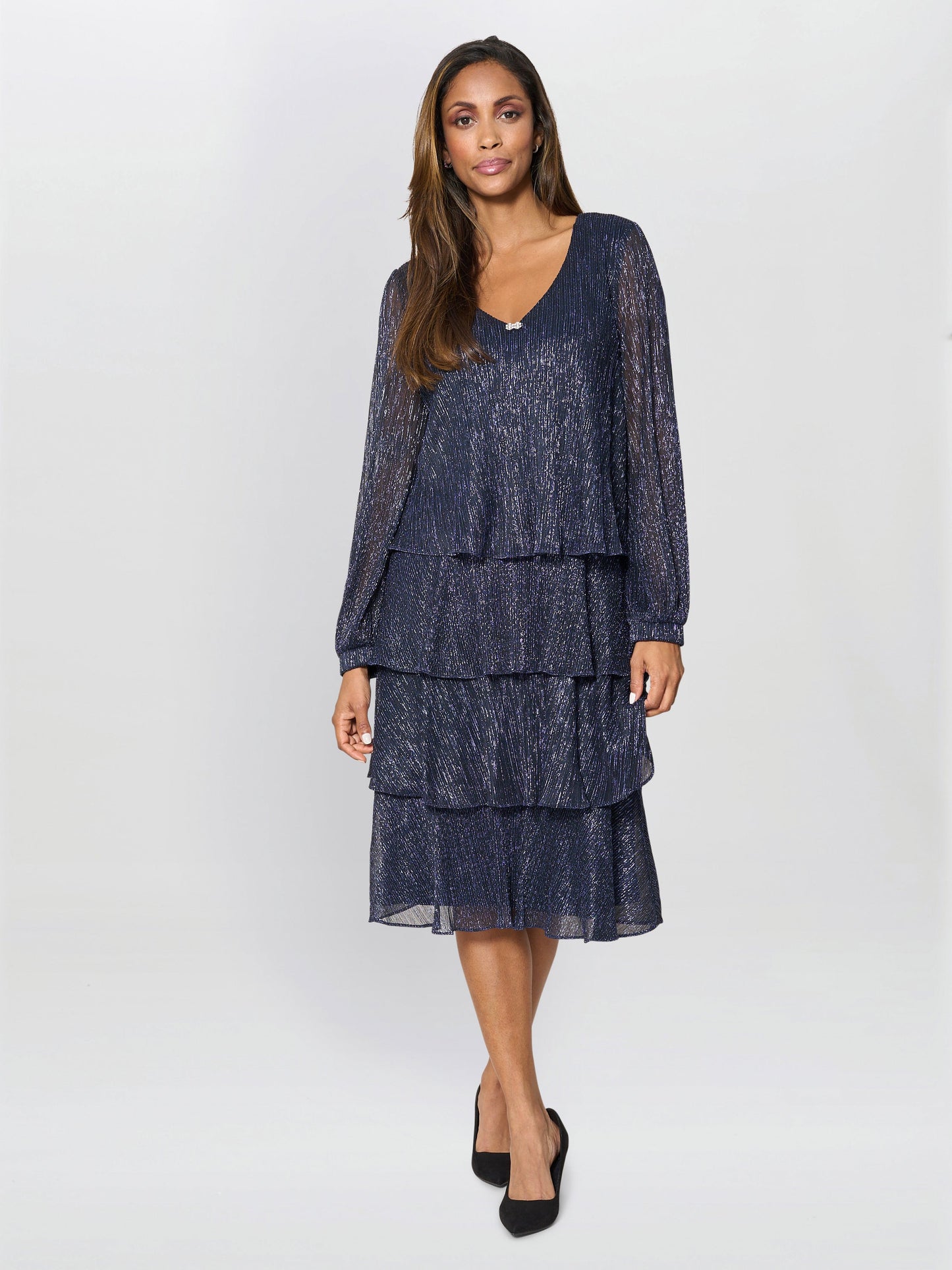  Rosemary Tiered Midi Dress