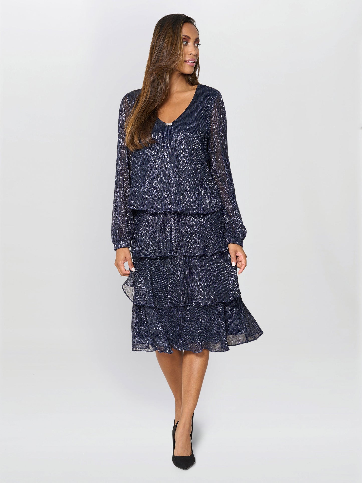  Rosemary Tiered Midi Dress