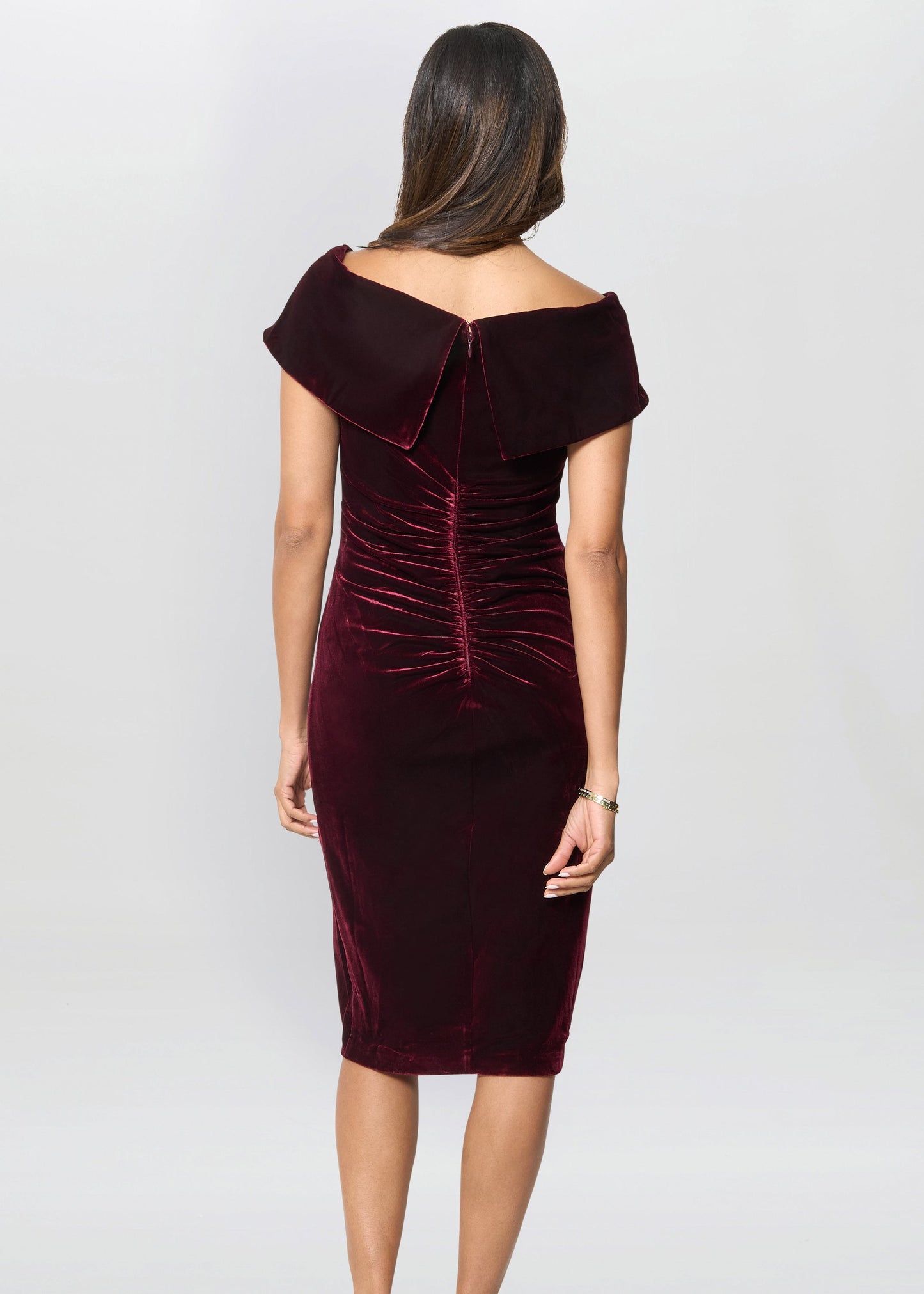  Selene Off The Shoulder Velvet Dress