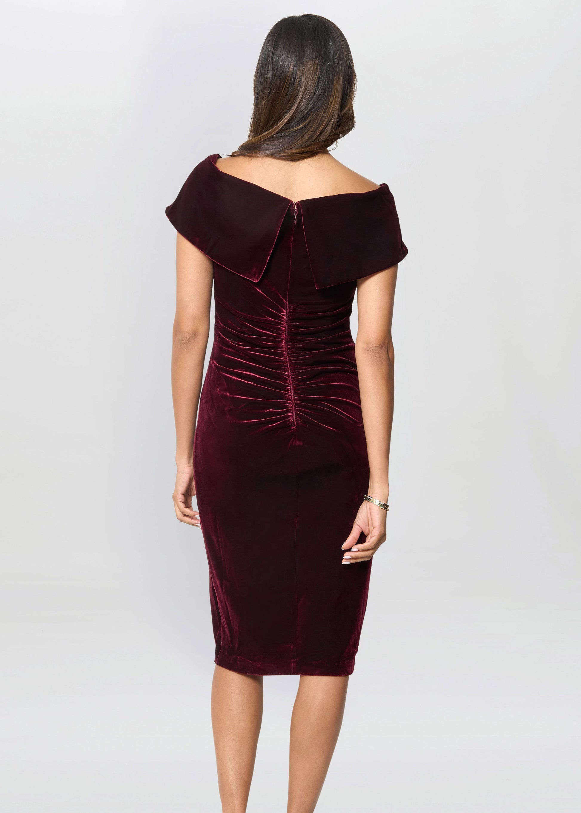  Selene Off The Shoulder Velvet Dress