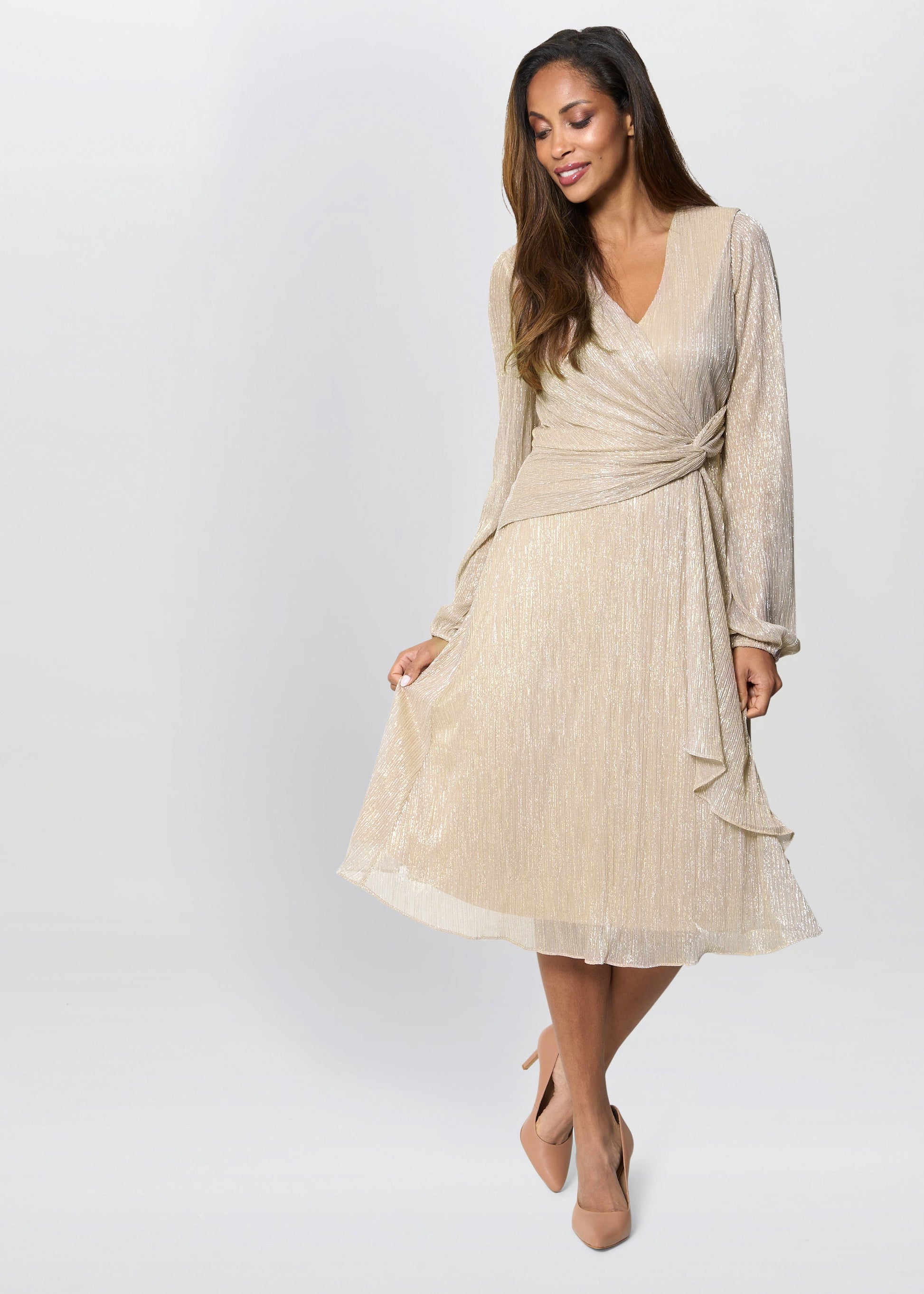  Stevie Metallic Dress