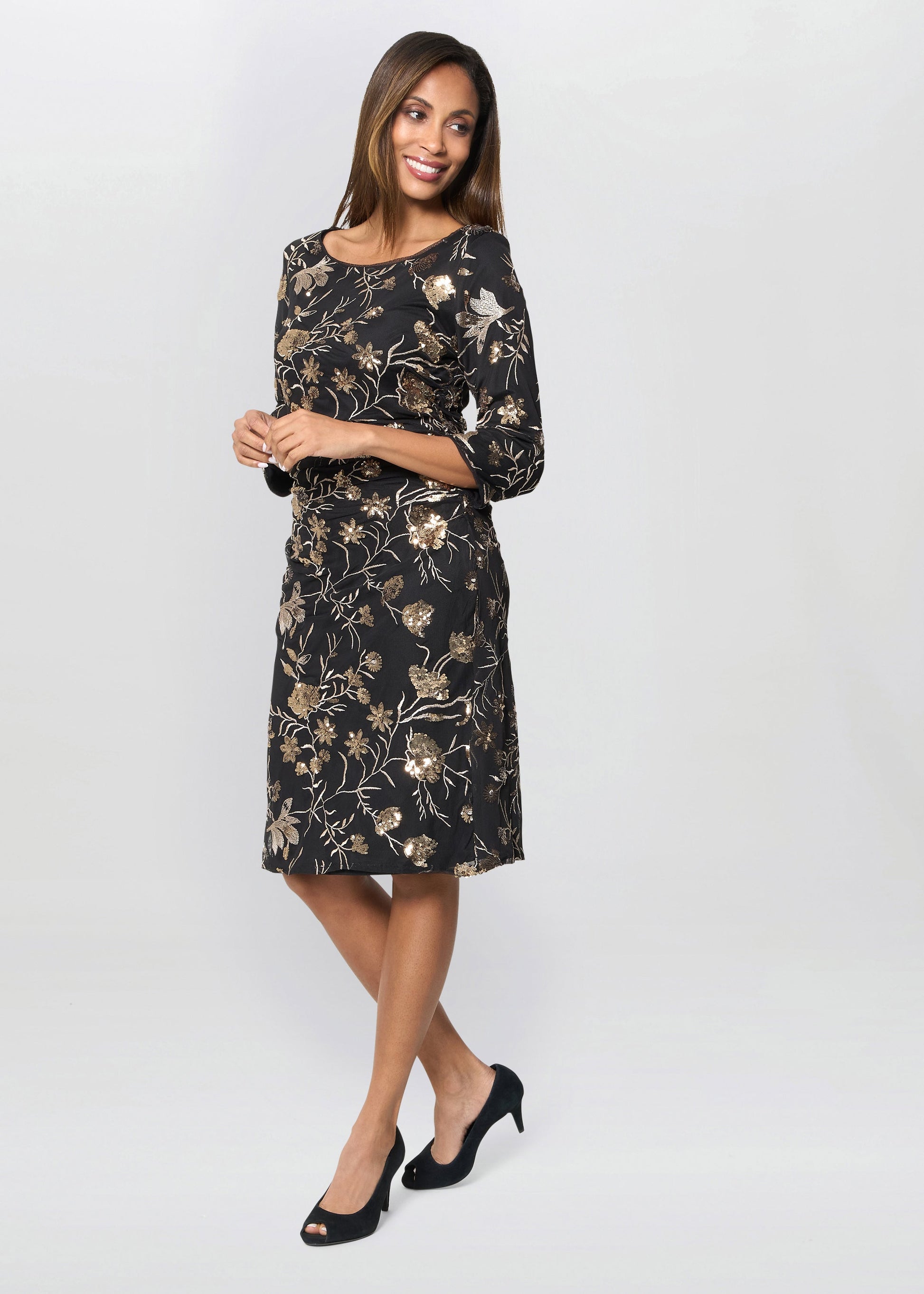  Sue Sequin Embroidered Dress