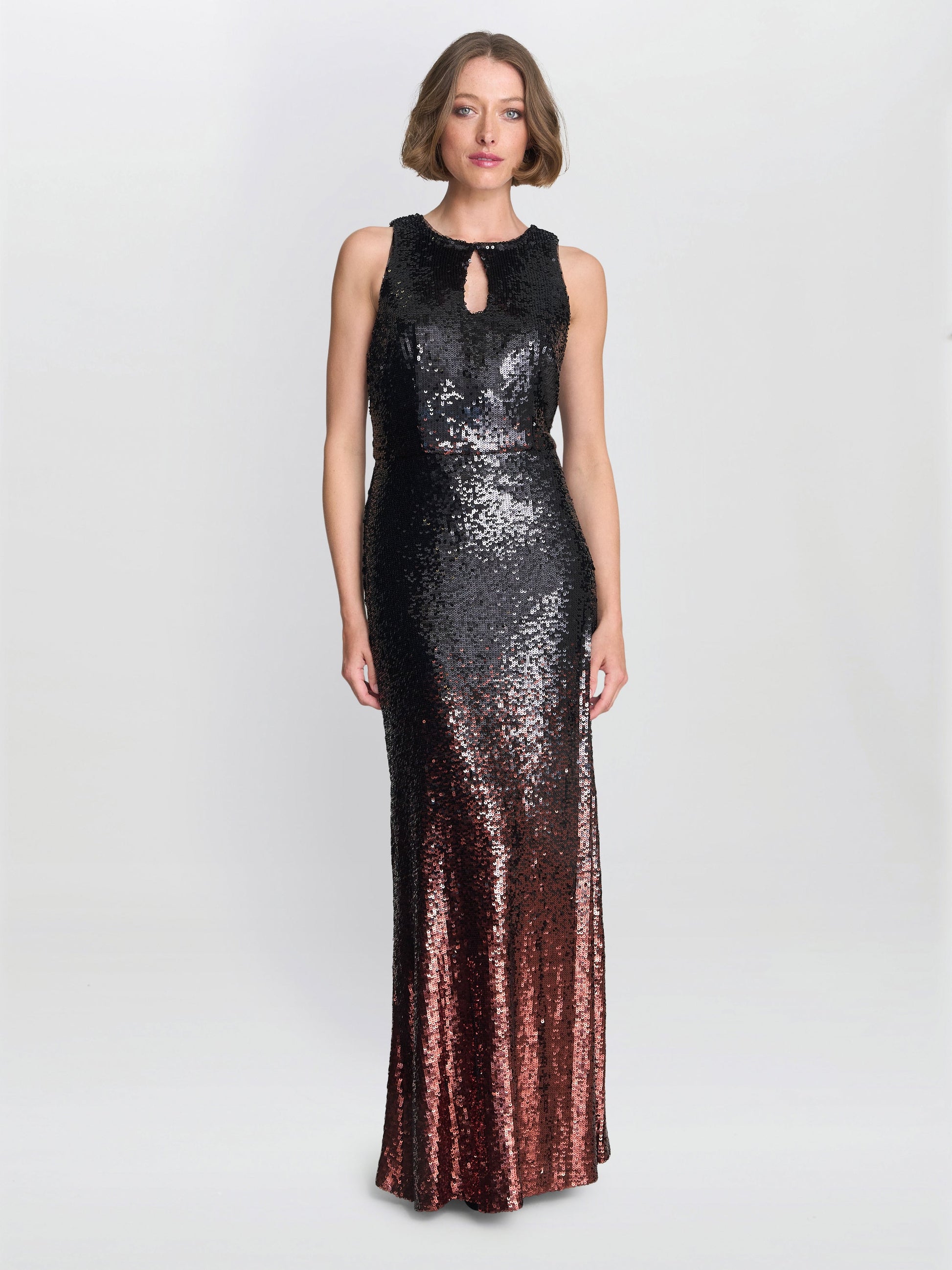  Tallulah Ombre Sequin Maxi Dress