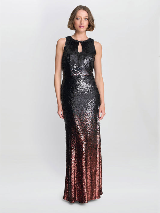  Tallulah Ombre Sequin Maxi Dress