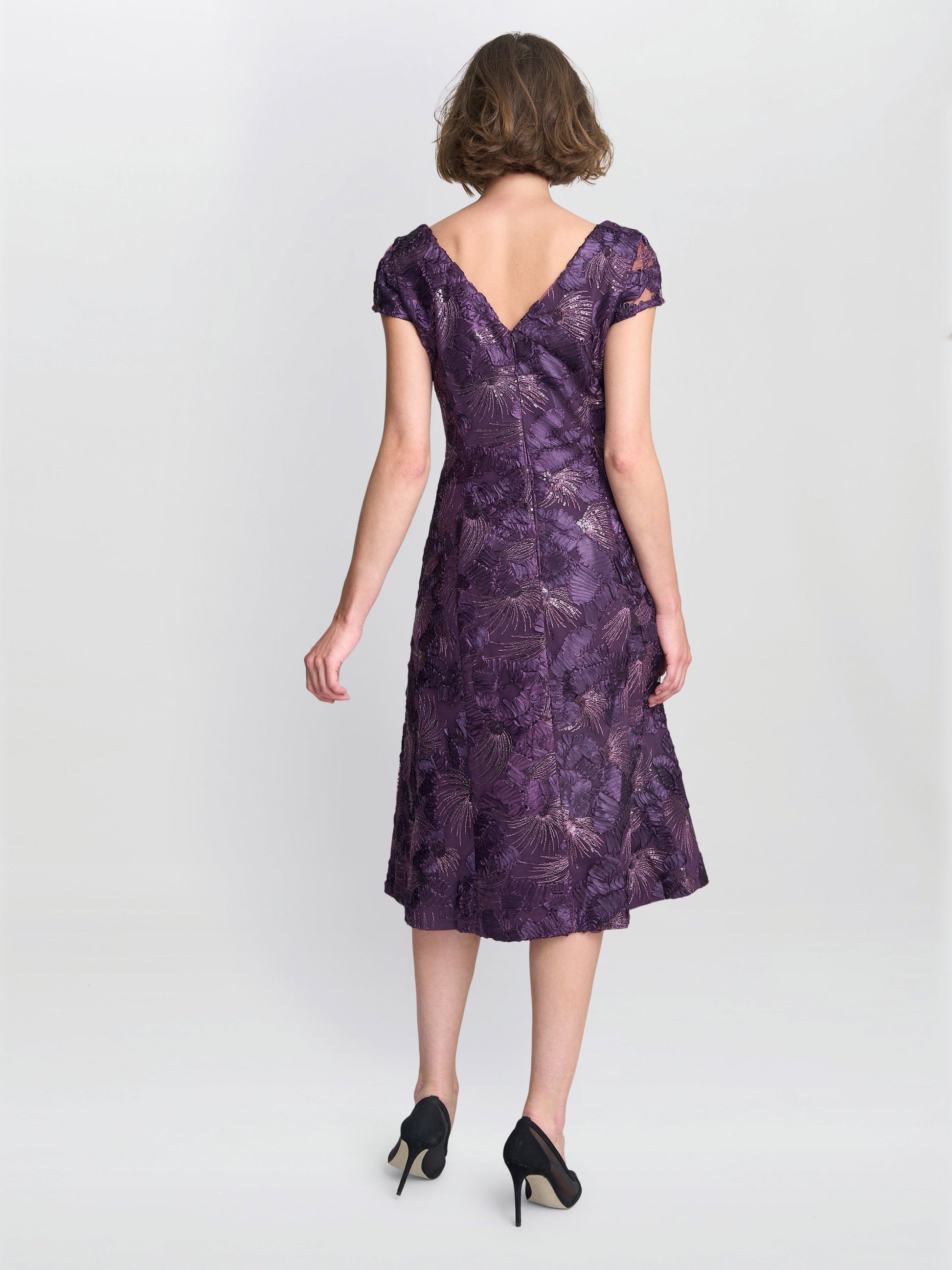  Abella Illusion Jewel Floral Dress