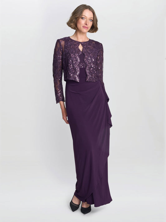  Susanne Maxi Dress With Lace Jacket