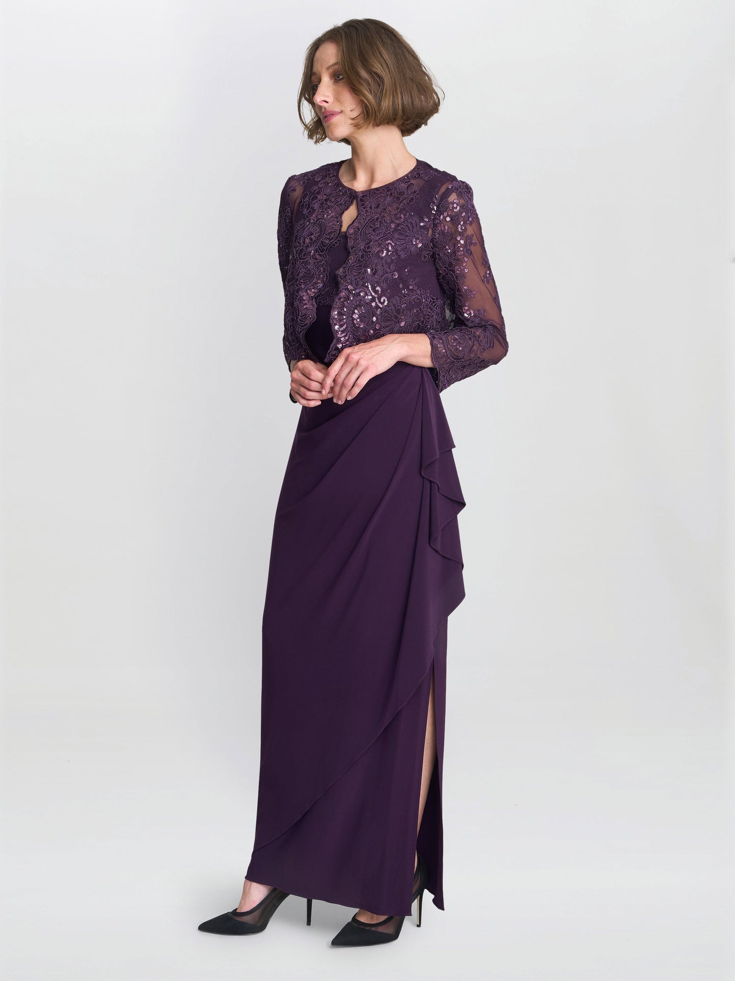  Susanne Maxi Dress With Lace Jacket