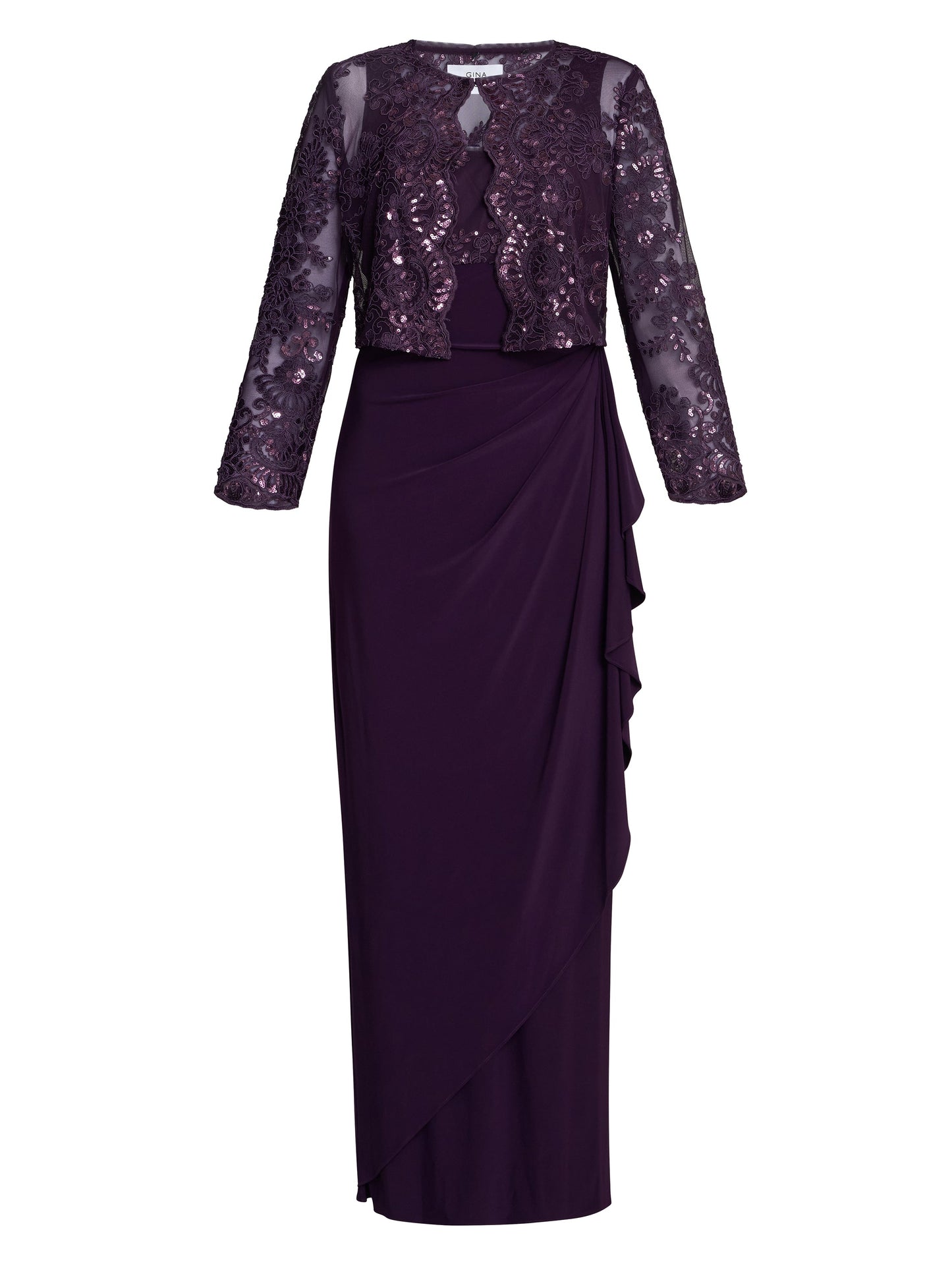  Susanne Maxi Dress With Lace Jacket