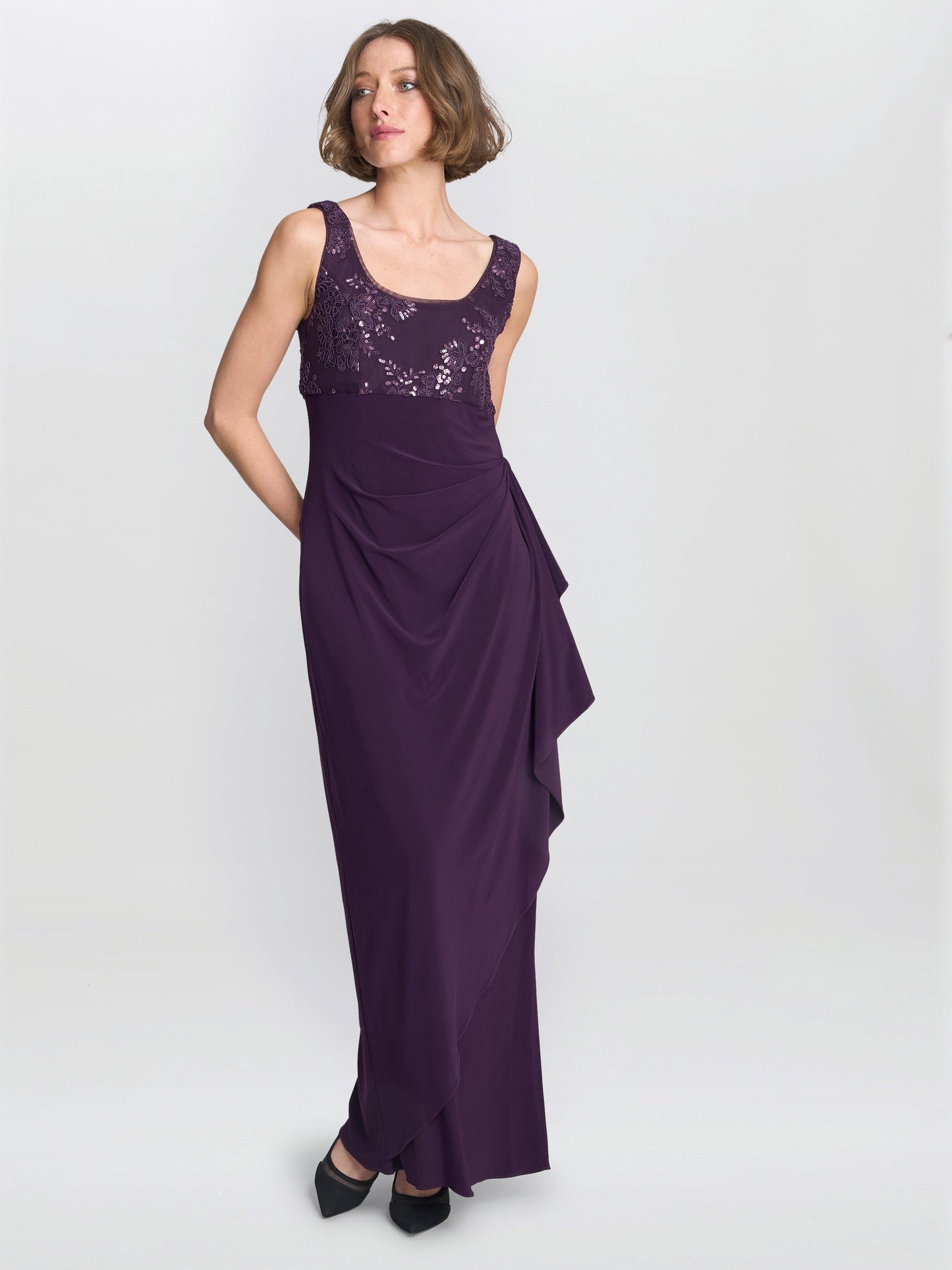 Susanne Maxi Dress With Lace Jacket