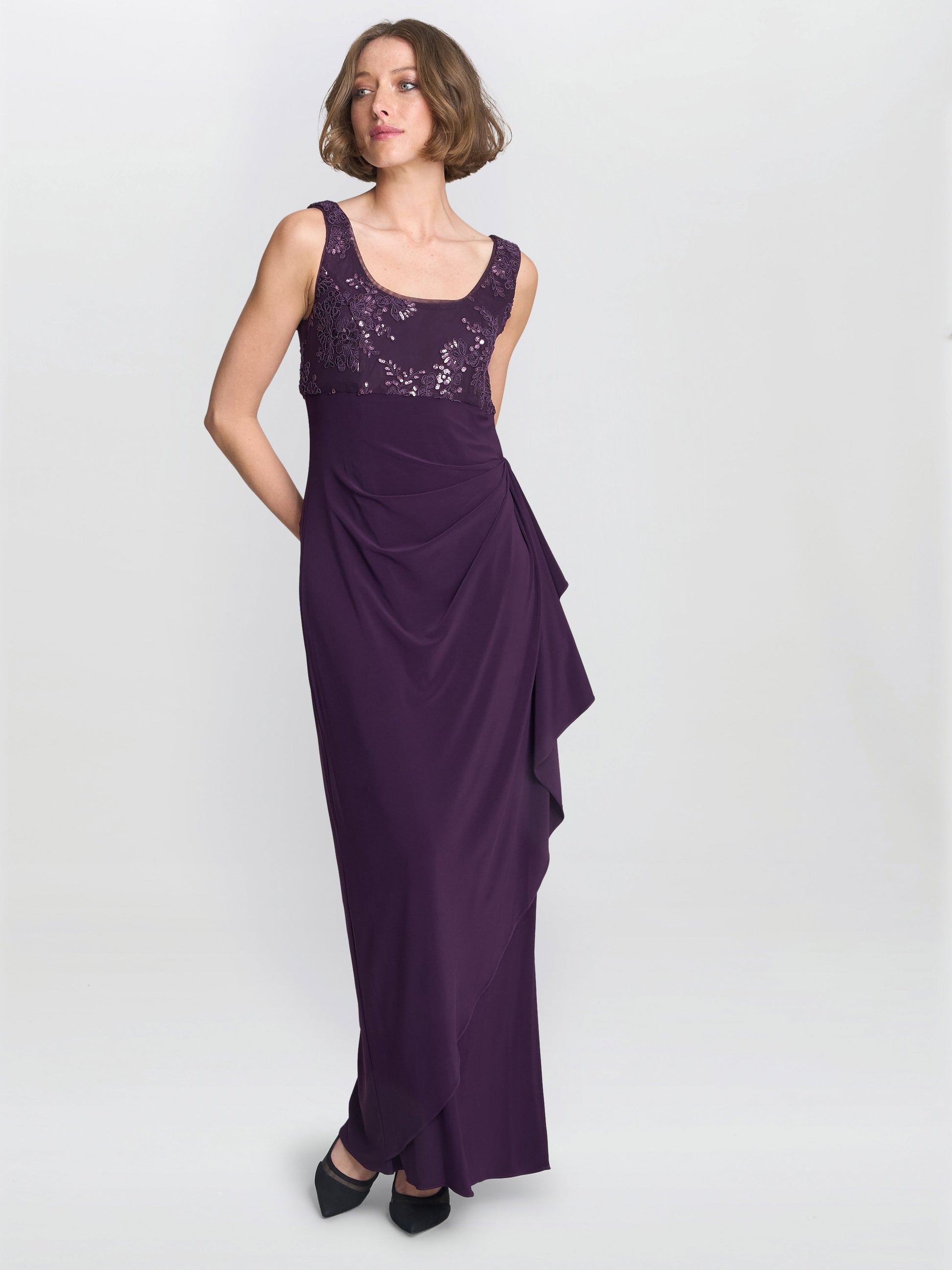 Susanne Maxi Dress With Lace Jacket