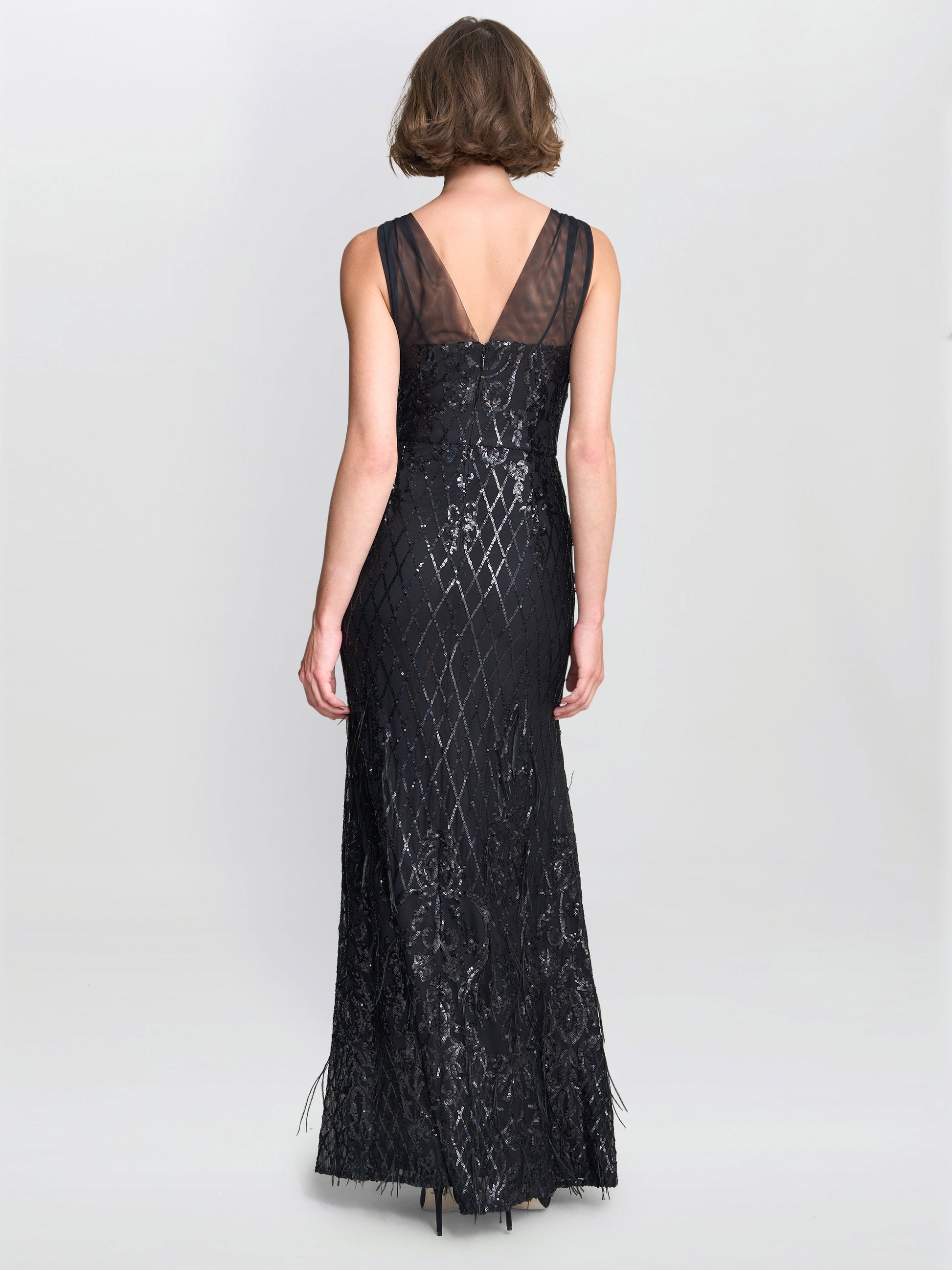  Tamsin Sleeveless Sequin Maxi Dress