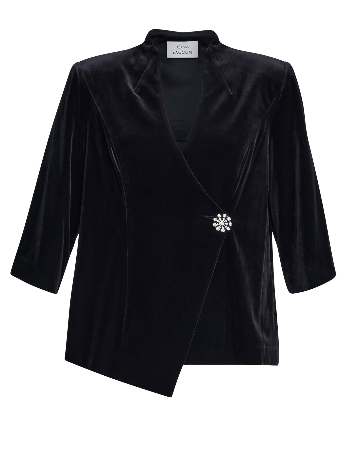  Tayla Velvet Wrap Blouse