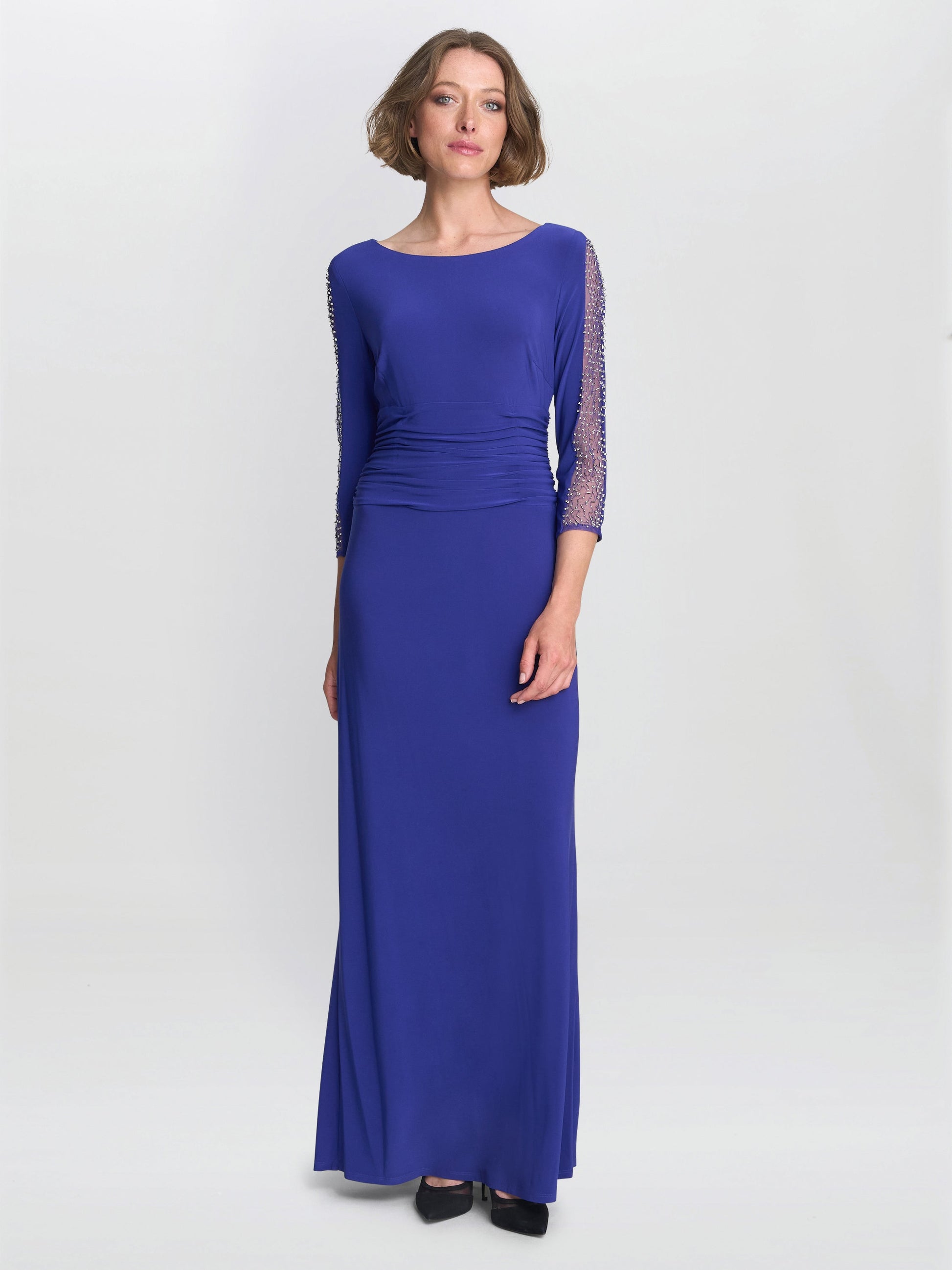  Hollie Embellished Sleeve Maxi Dress