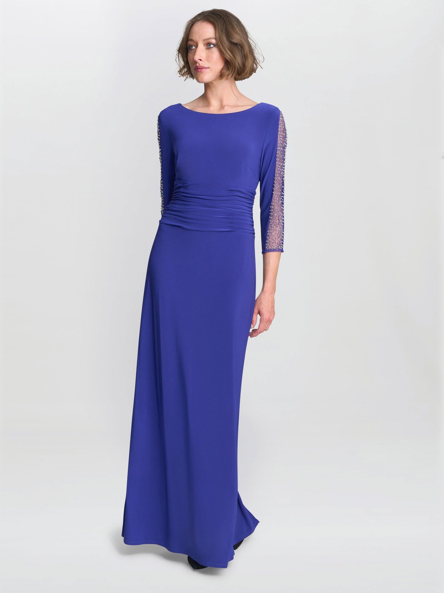  Hollie Embellished Sleeve Maxi Dress