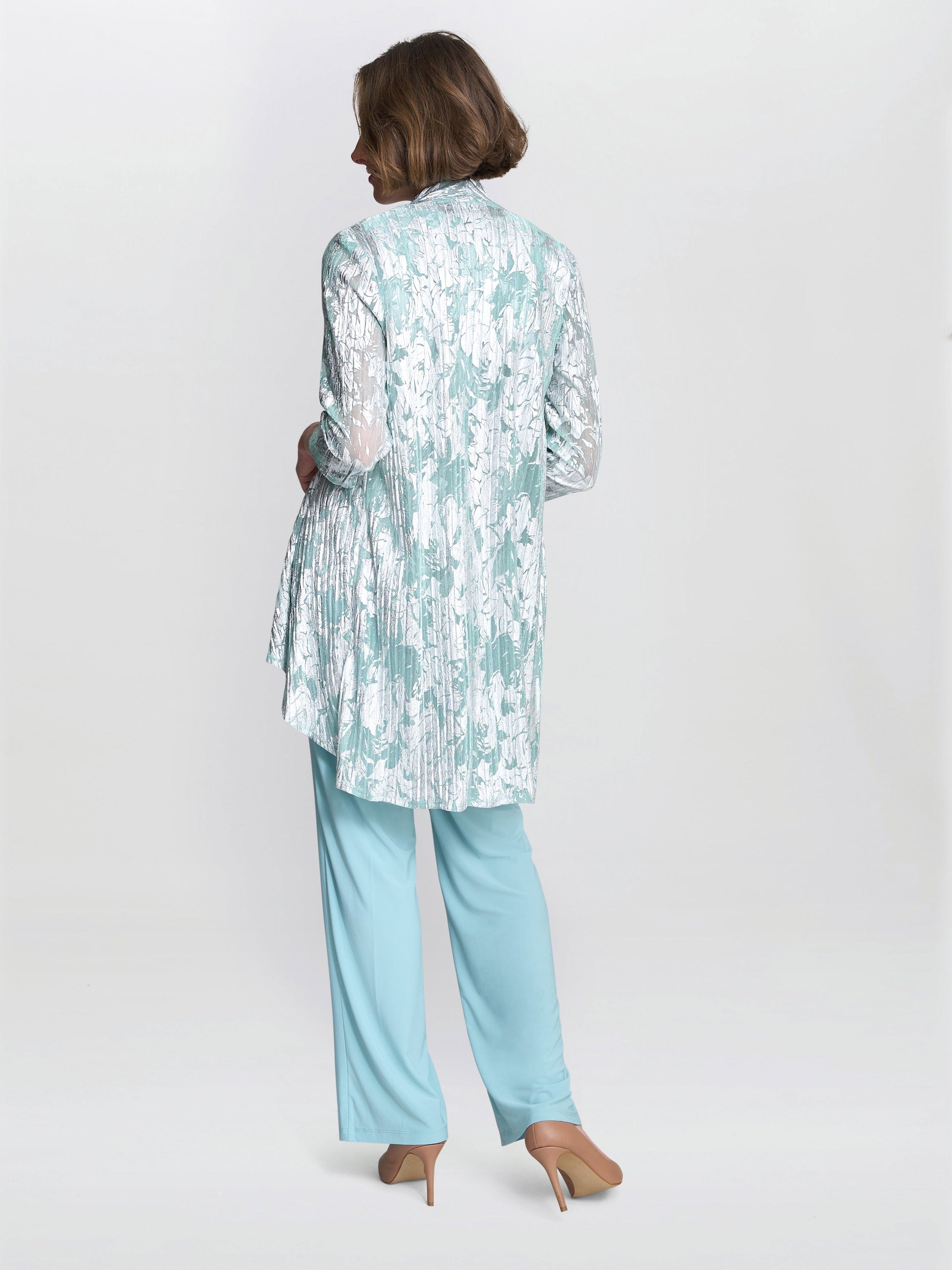  Mabel Three Piece Jacquard Trouser Suit