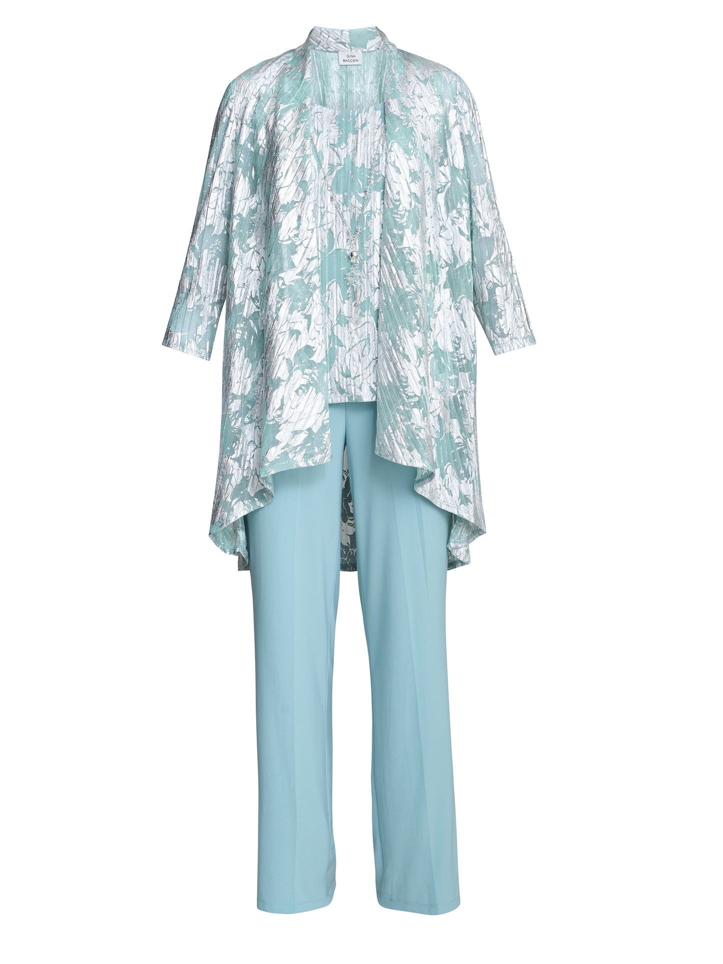  Mabel Three Piece Jacquard Trouser Suit