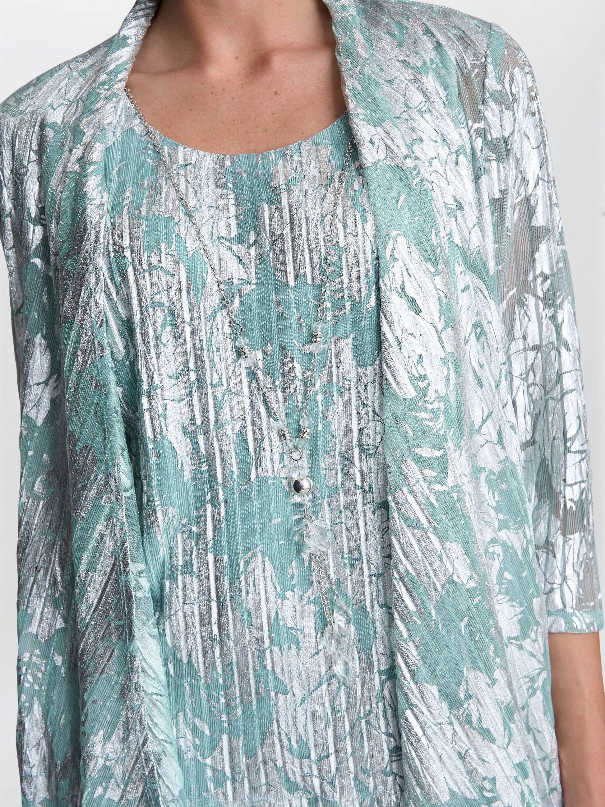  Mabel Three Piece Jacquard Trouser Suit