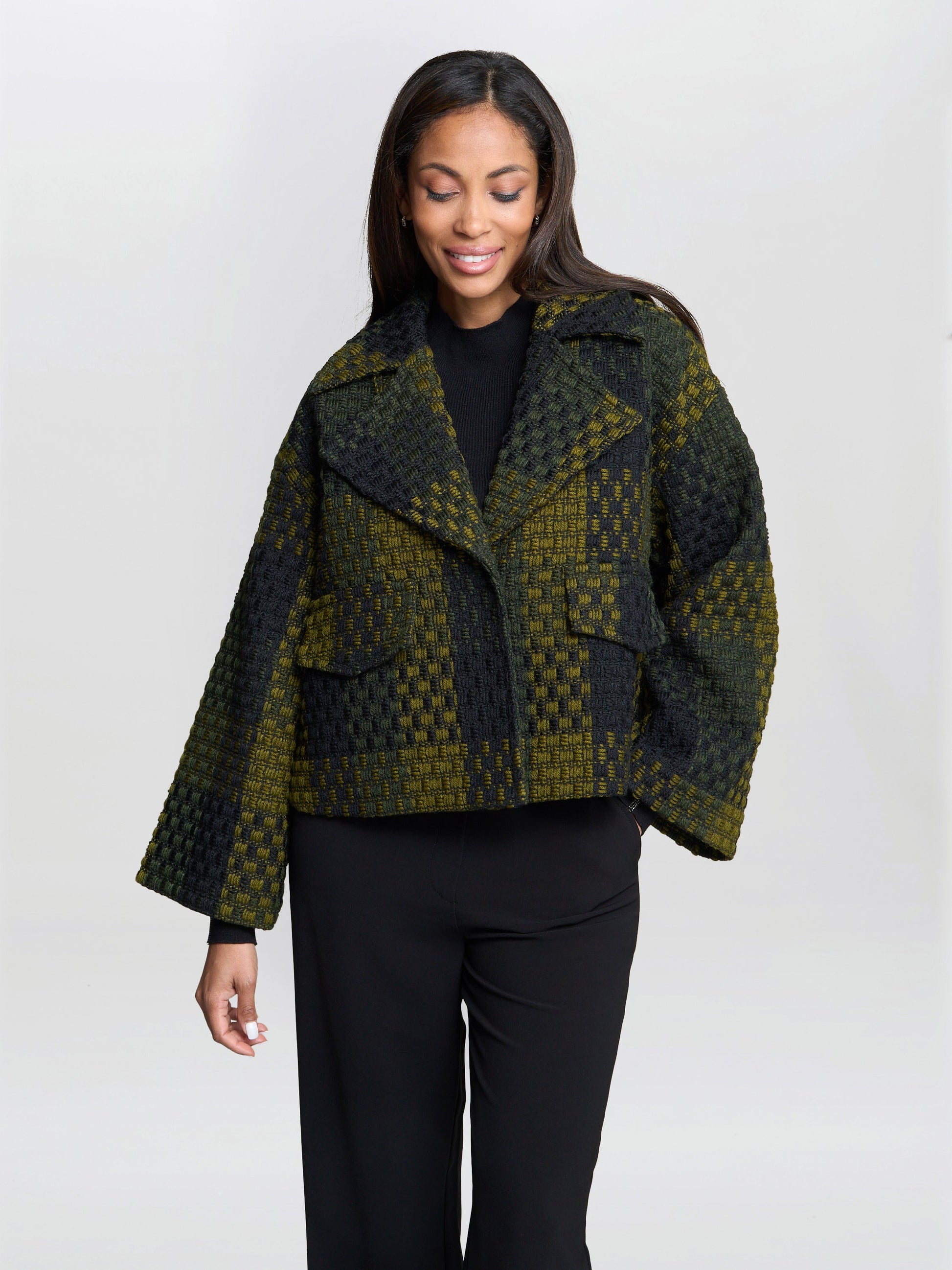  Vered Textured Check Jacket