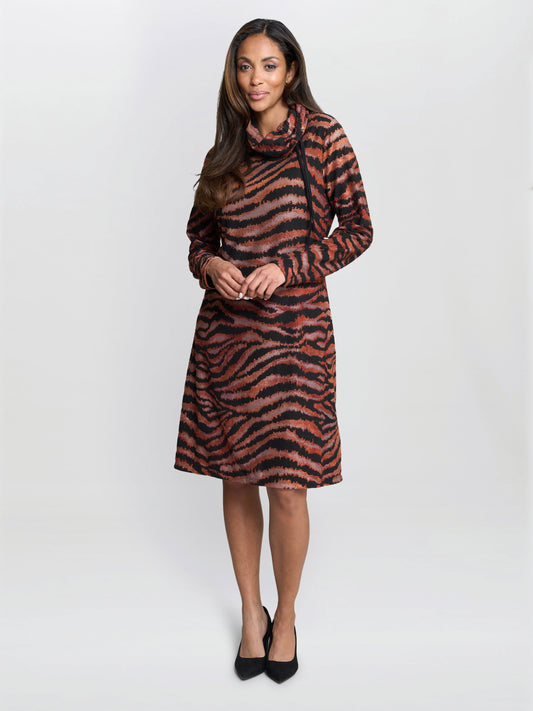  Aisling Animal Print Dress