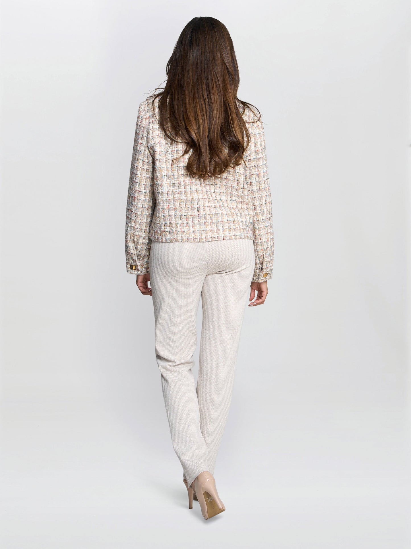  Ami Textured Tweed Jacket