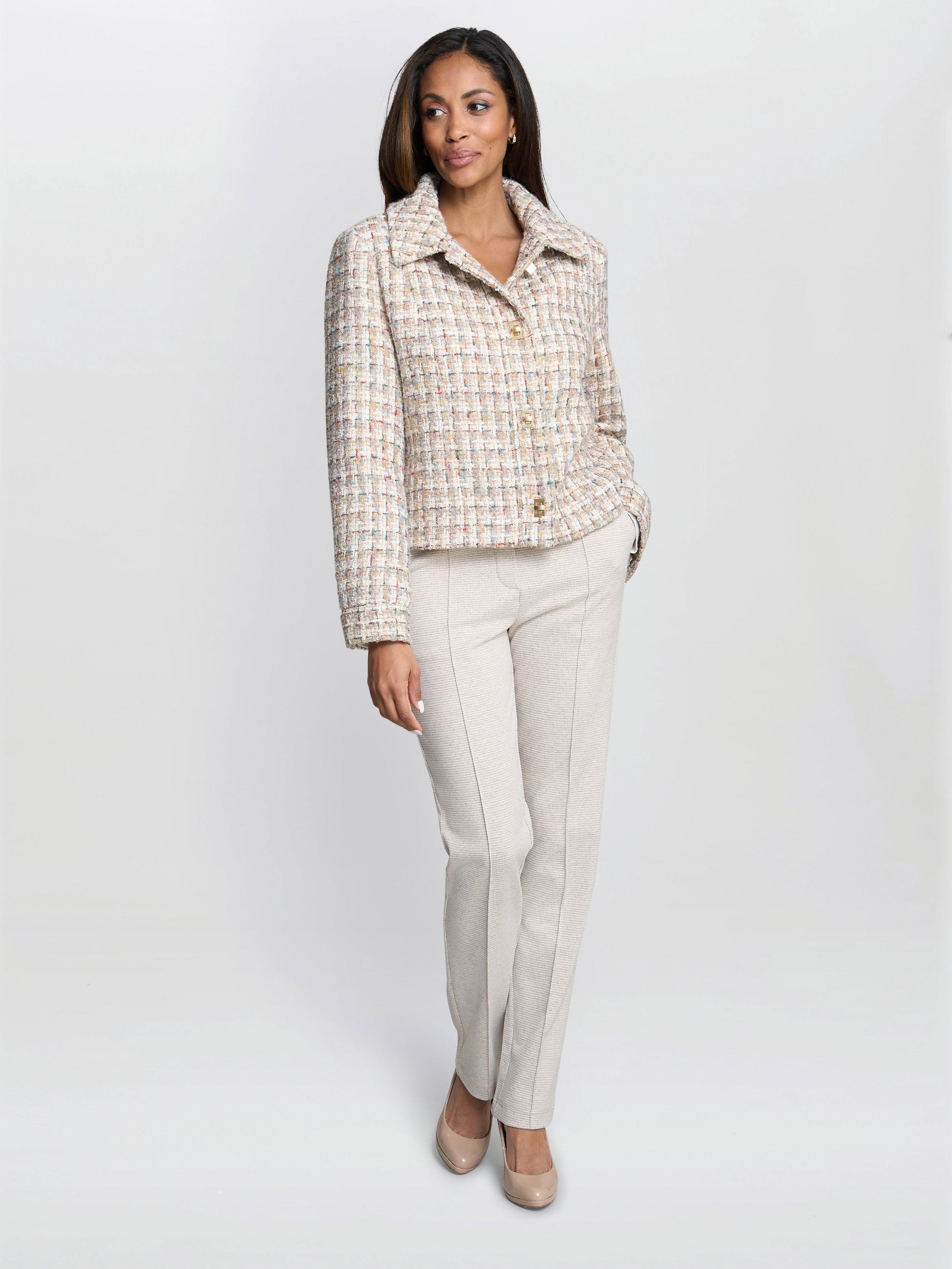  Ami Textured Tweed Jacket