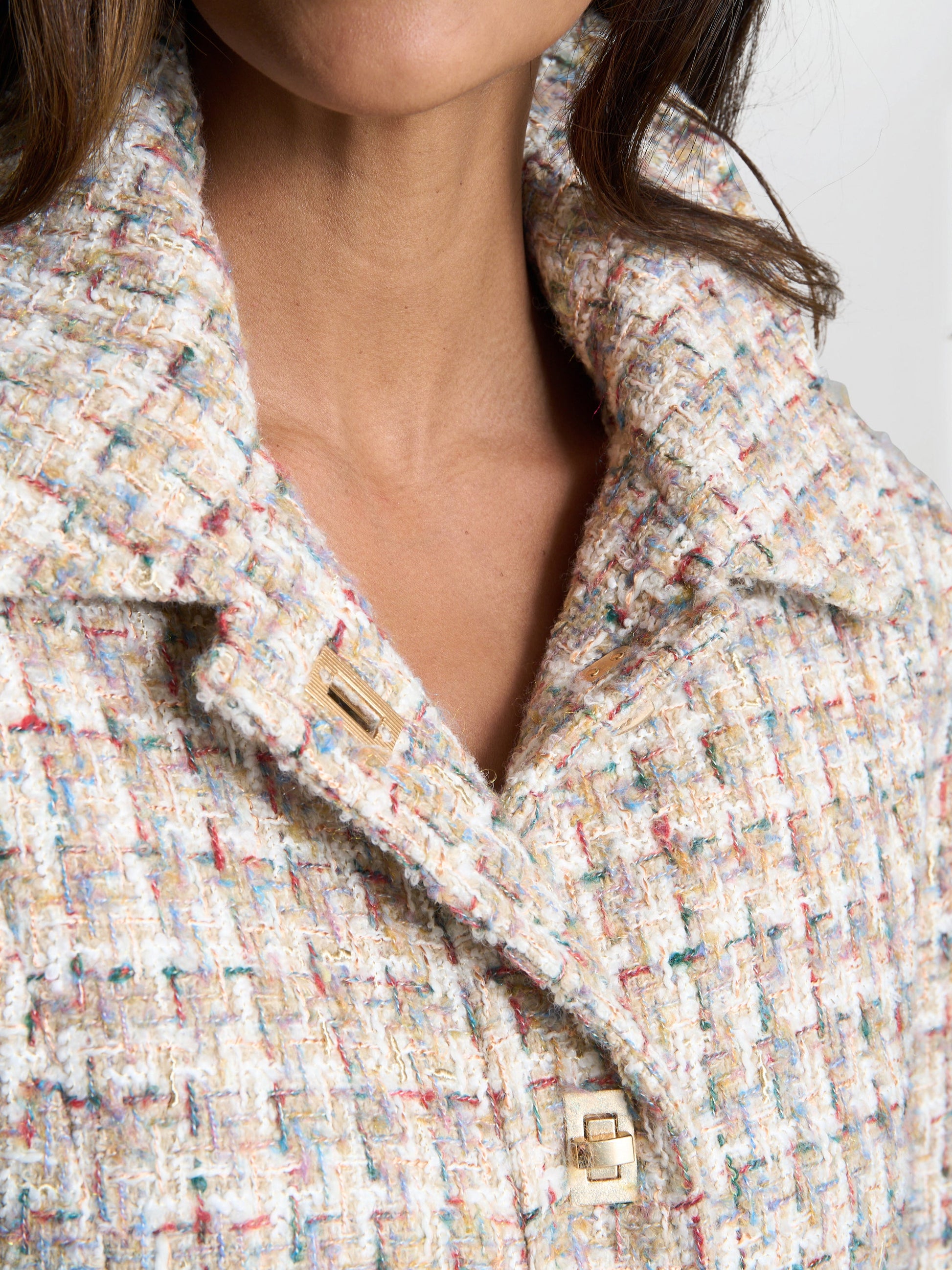  Ami Textured Tweed Jacket