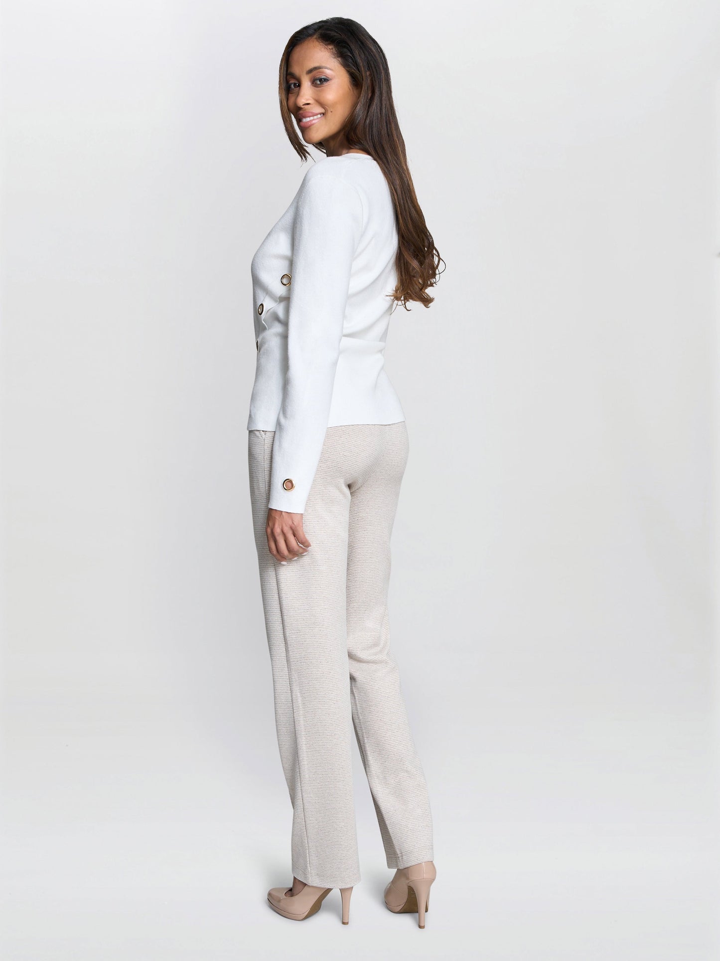  Anabella Button Detail Sweater