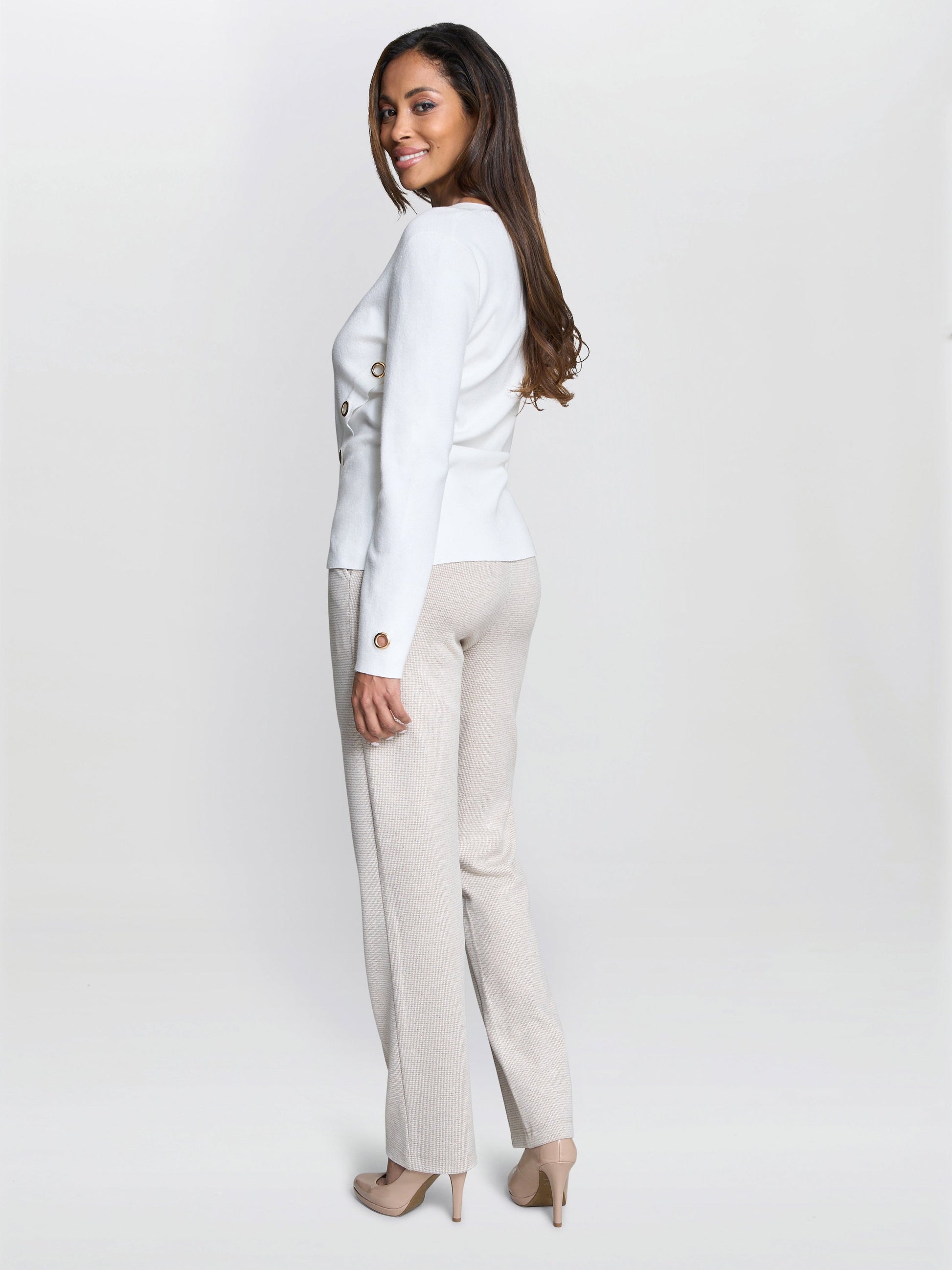  Anabella Button Detail Sweater