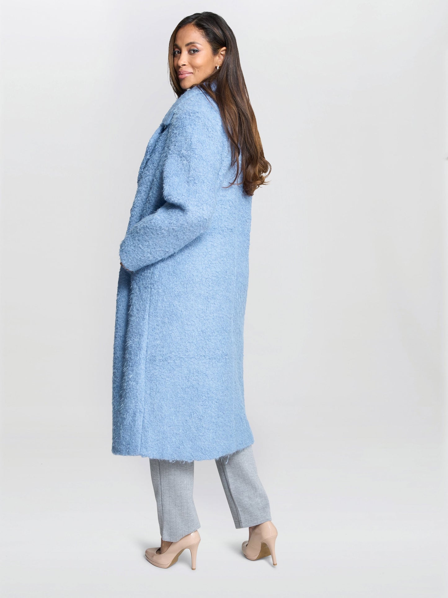  Angel Textured Longline Coat