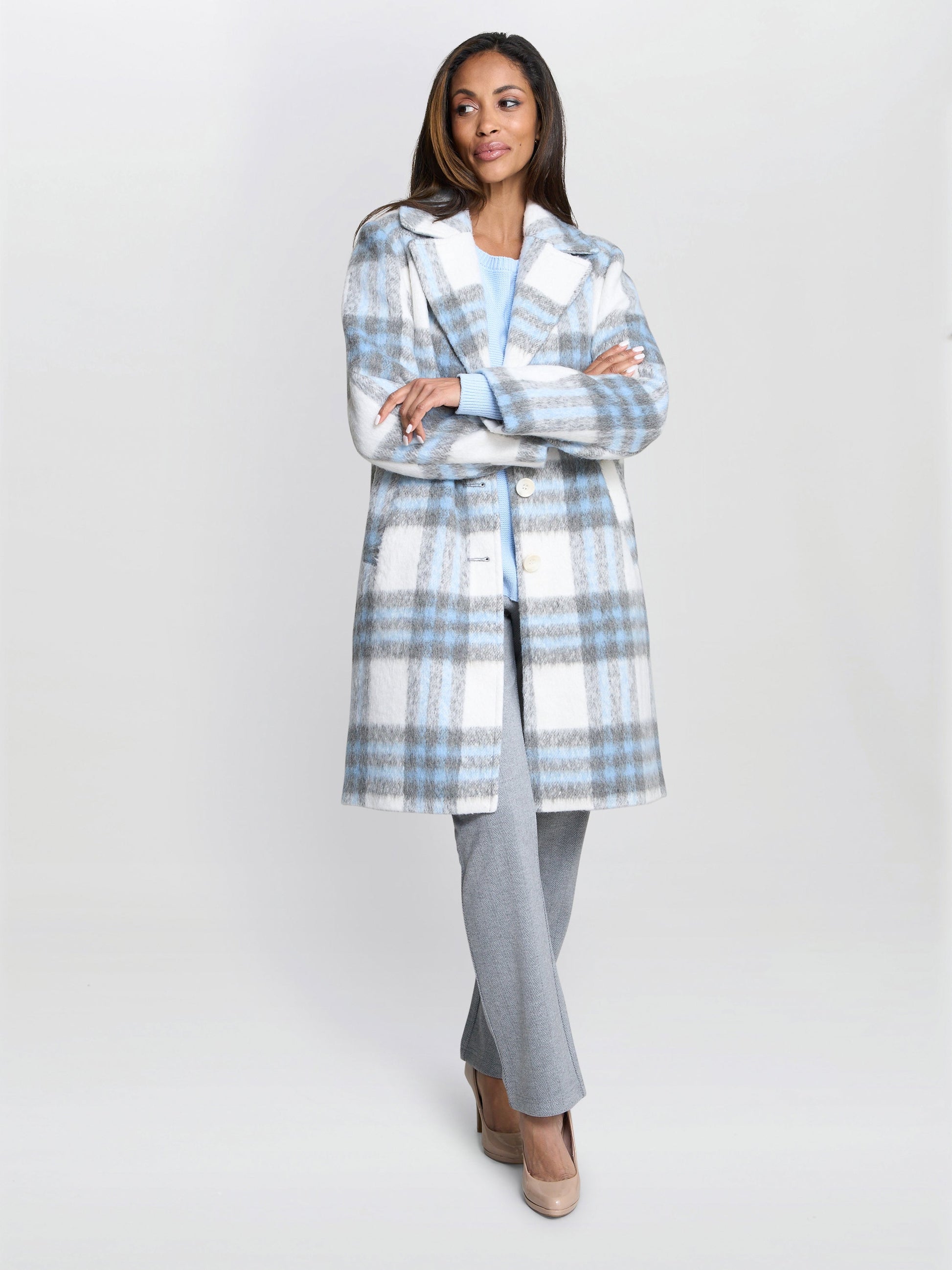  Anika Check Coat
