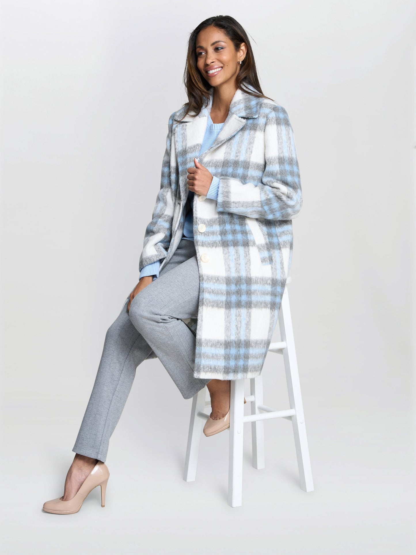  Anika Check Coat