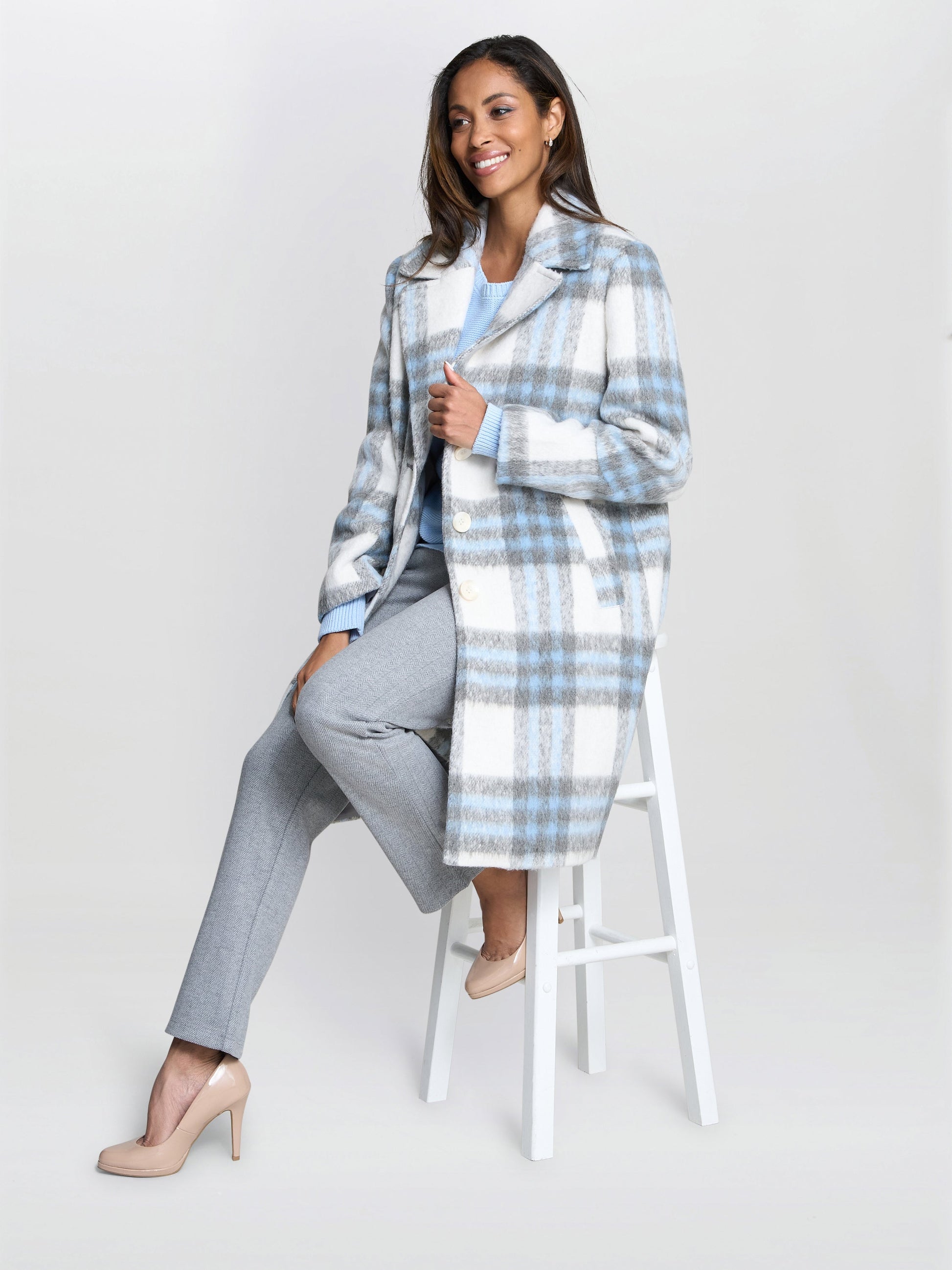  Anika Check Coat