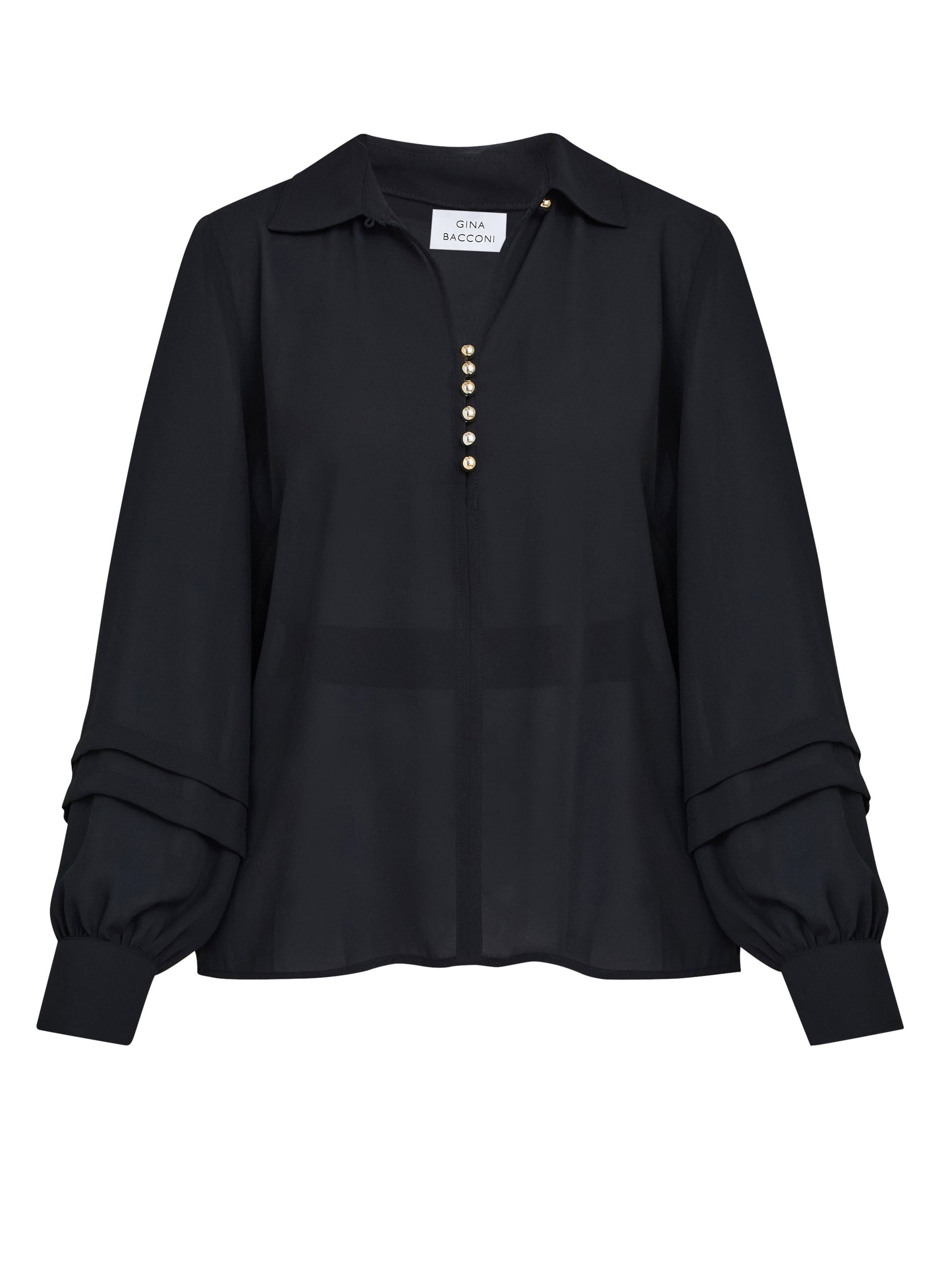  Antoinette Black Blouse