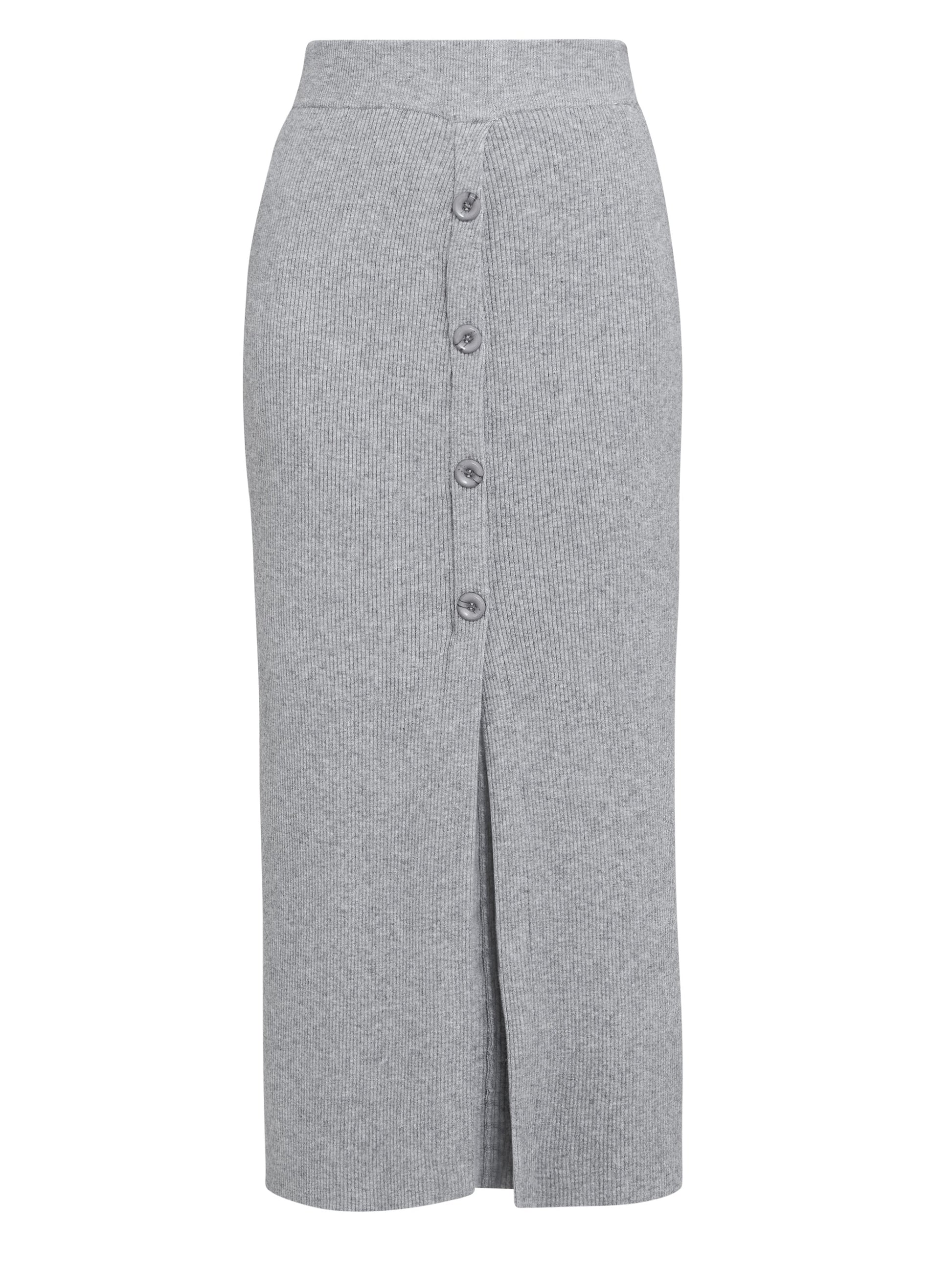  Arlette Button Front Knitted Skirt