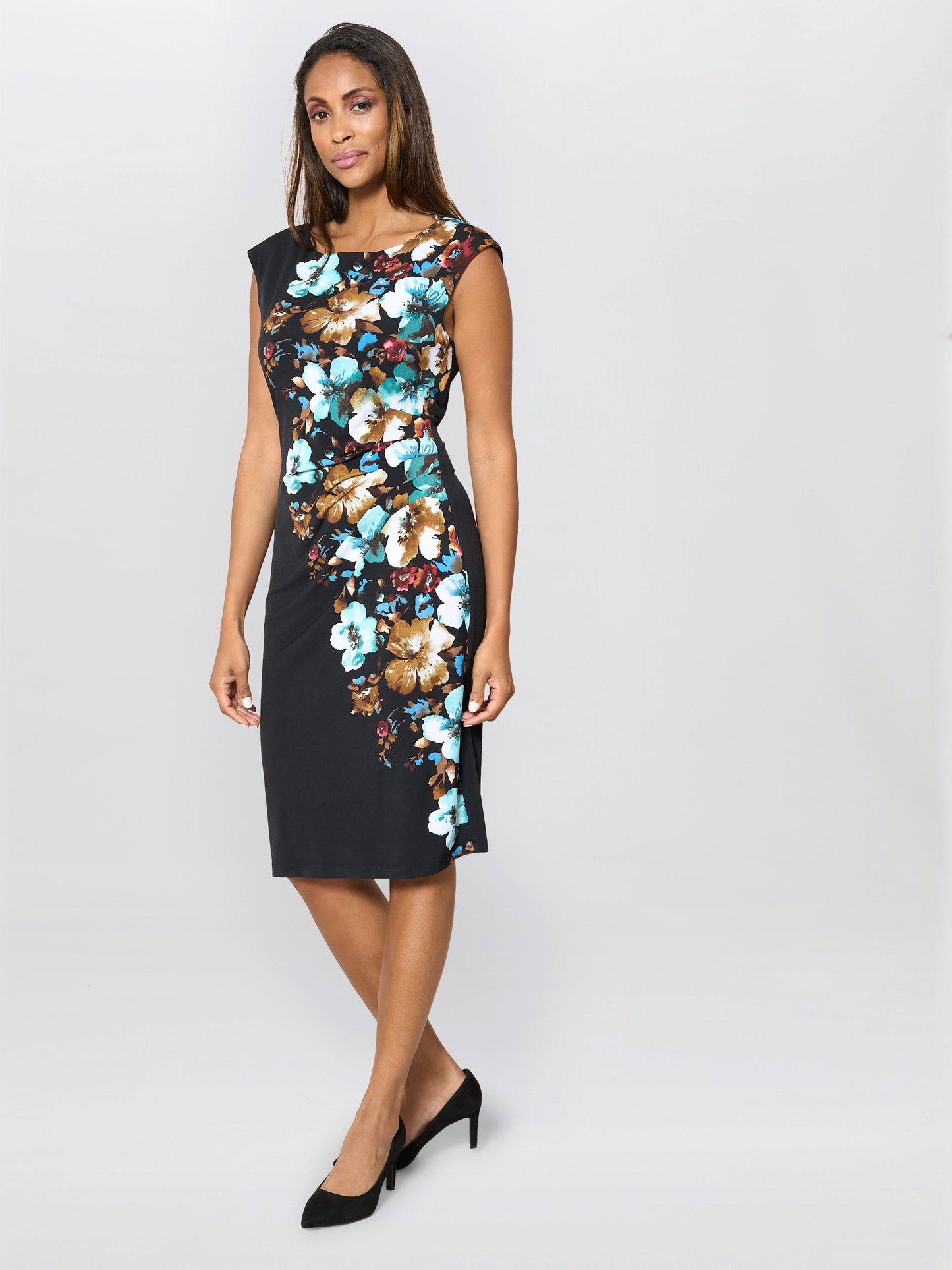  Wilhelmina Floral Print Dress