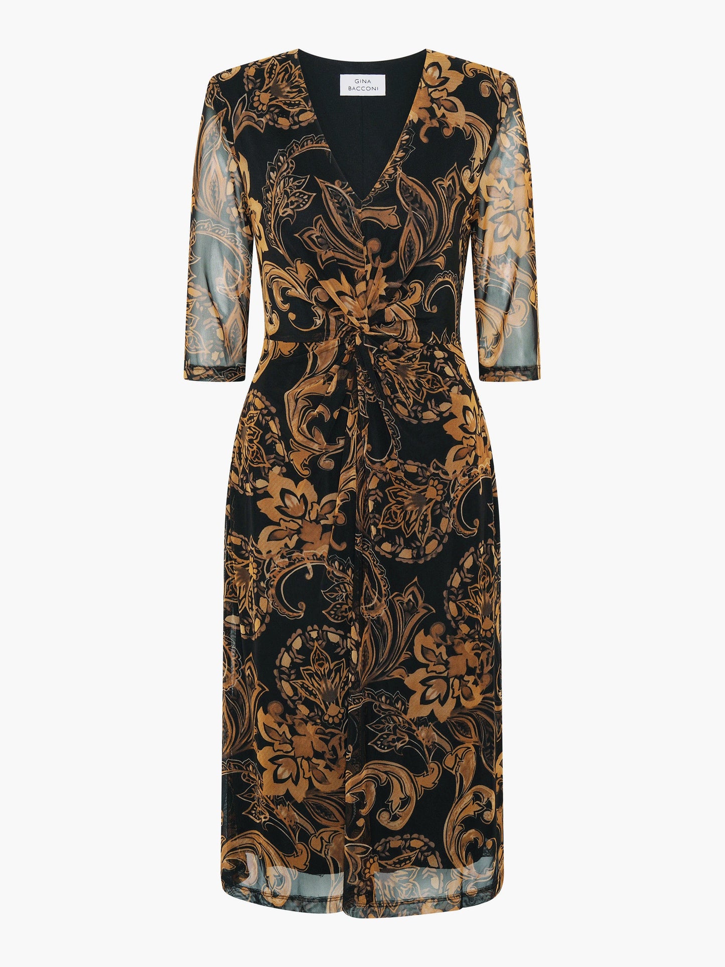  Yvette Burnt Bronze Midi Dress