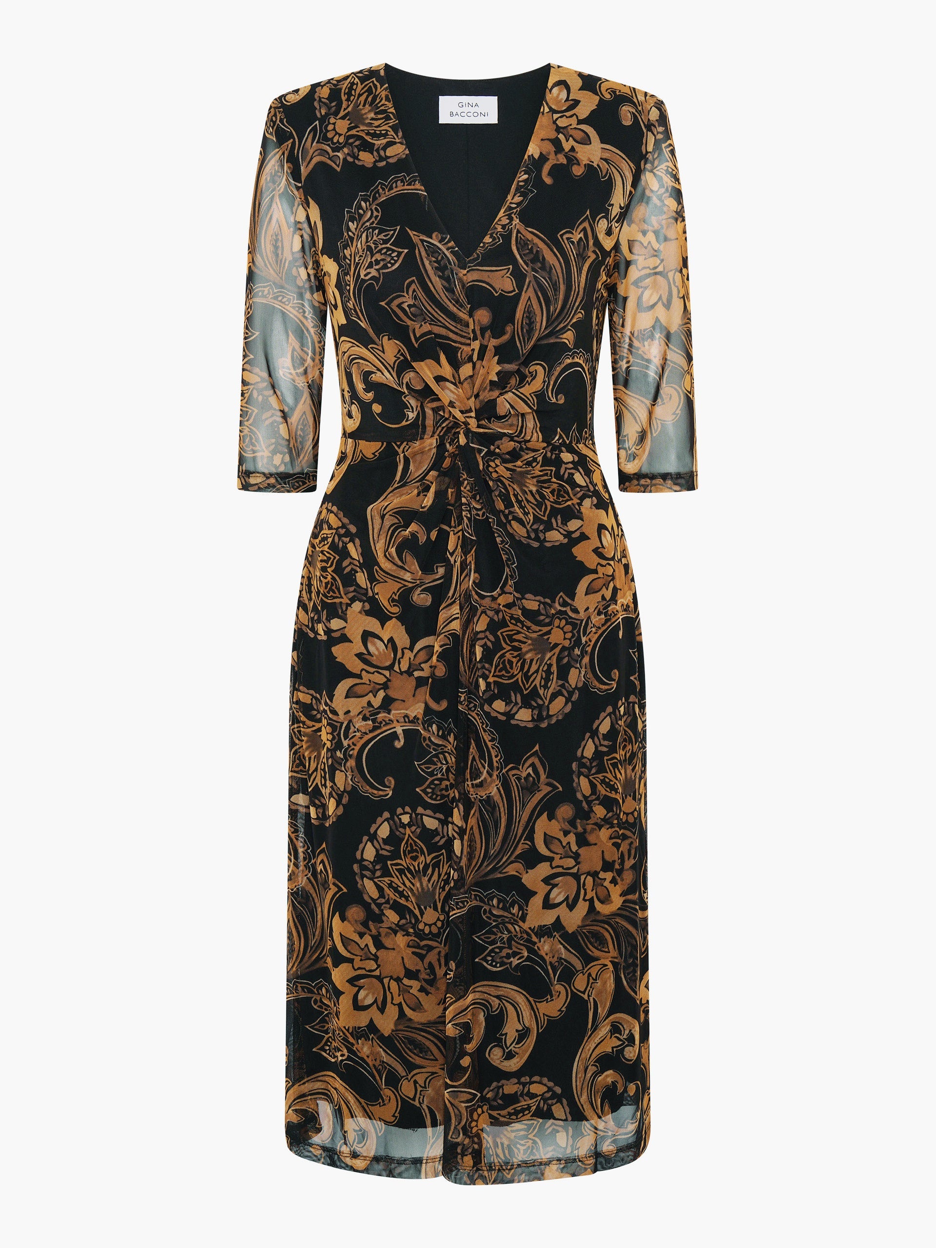  Yvette Burnt Bronze Midi Dress