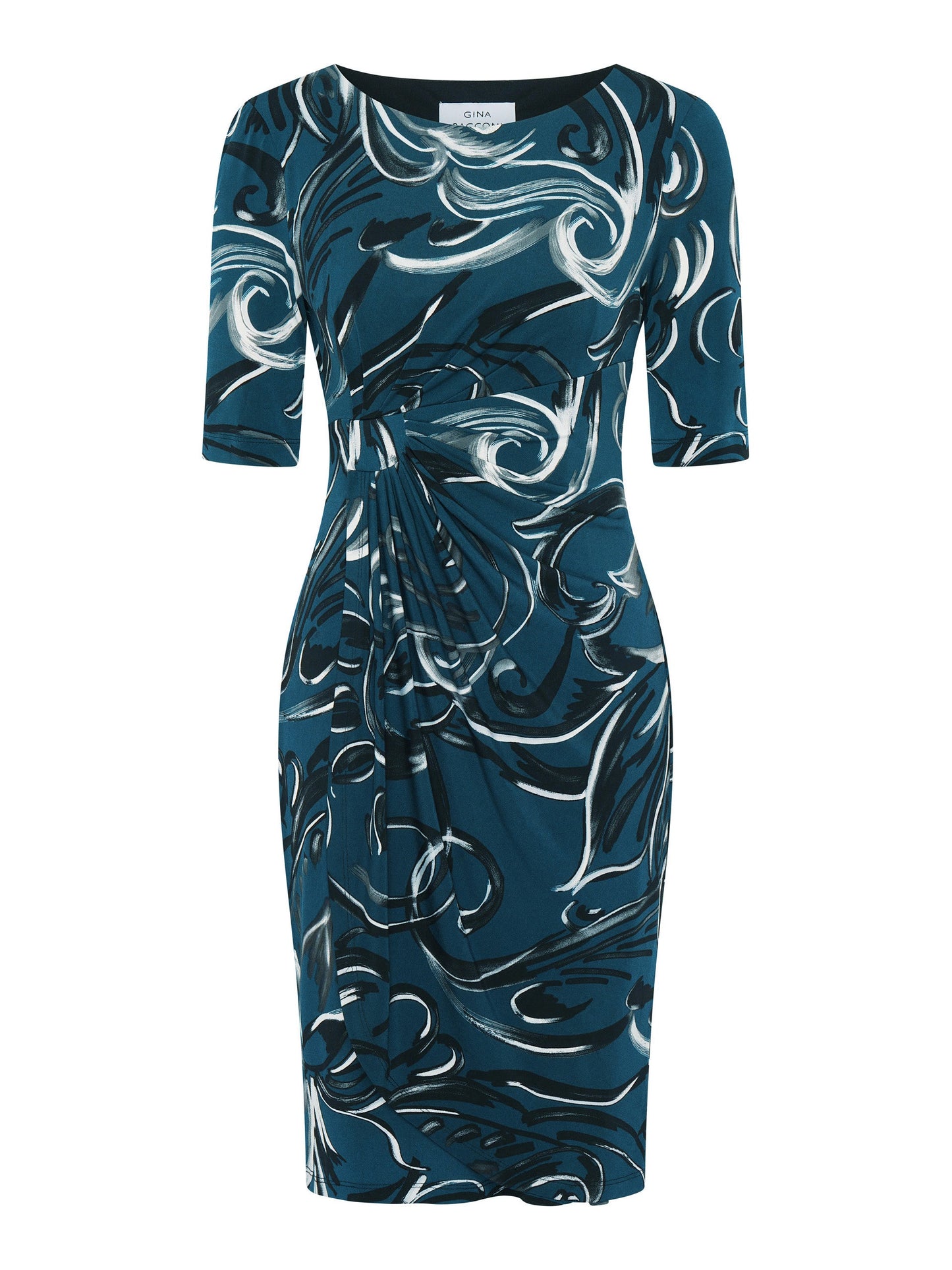  Yvonne Printed Jersey Dress