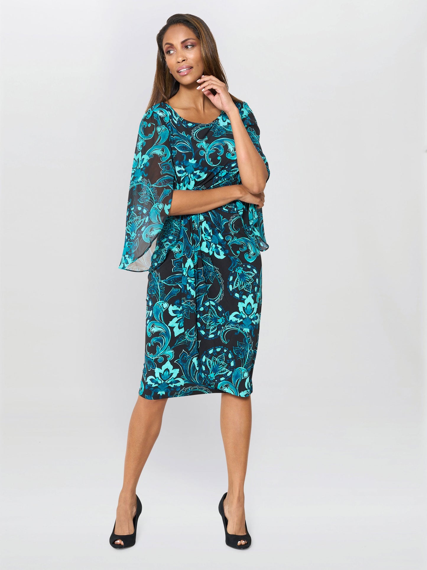  Zelda Draped Jersey Dress