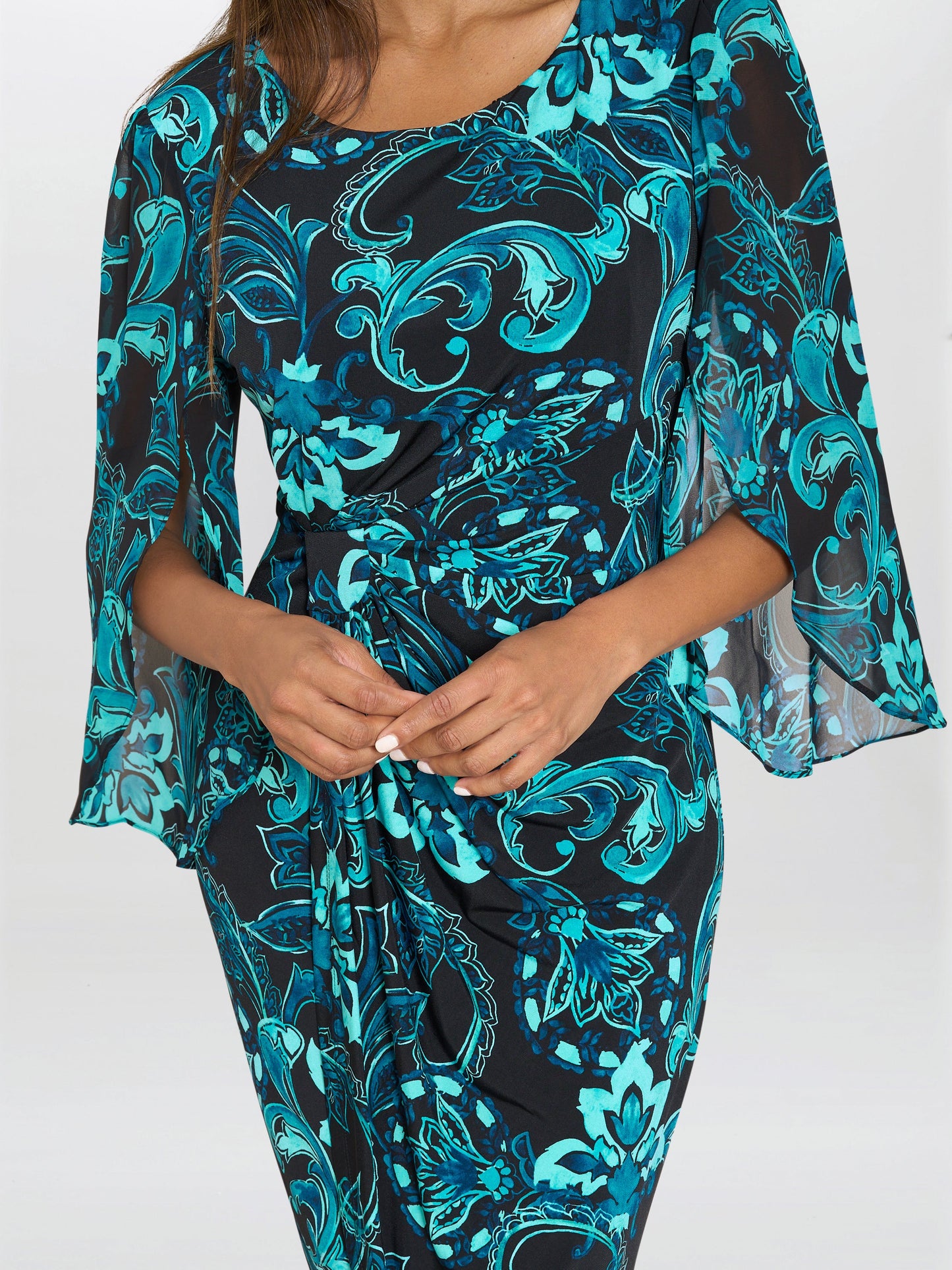  Zelda Draped Jersey Dress