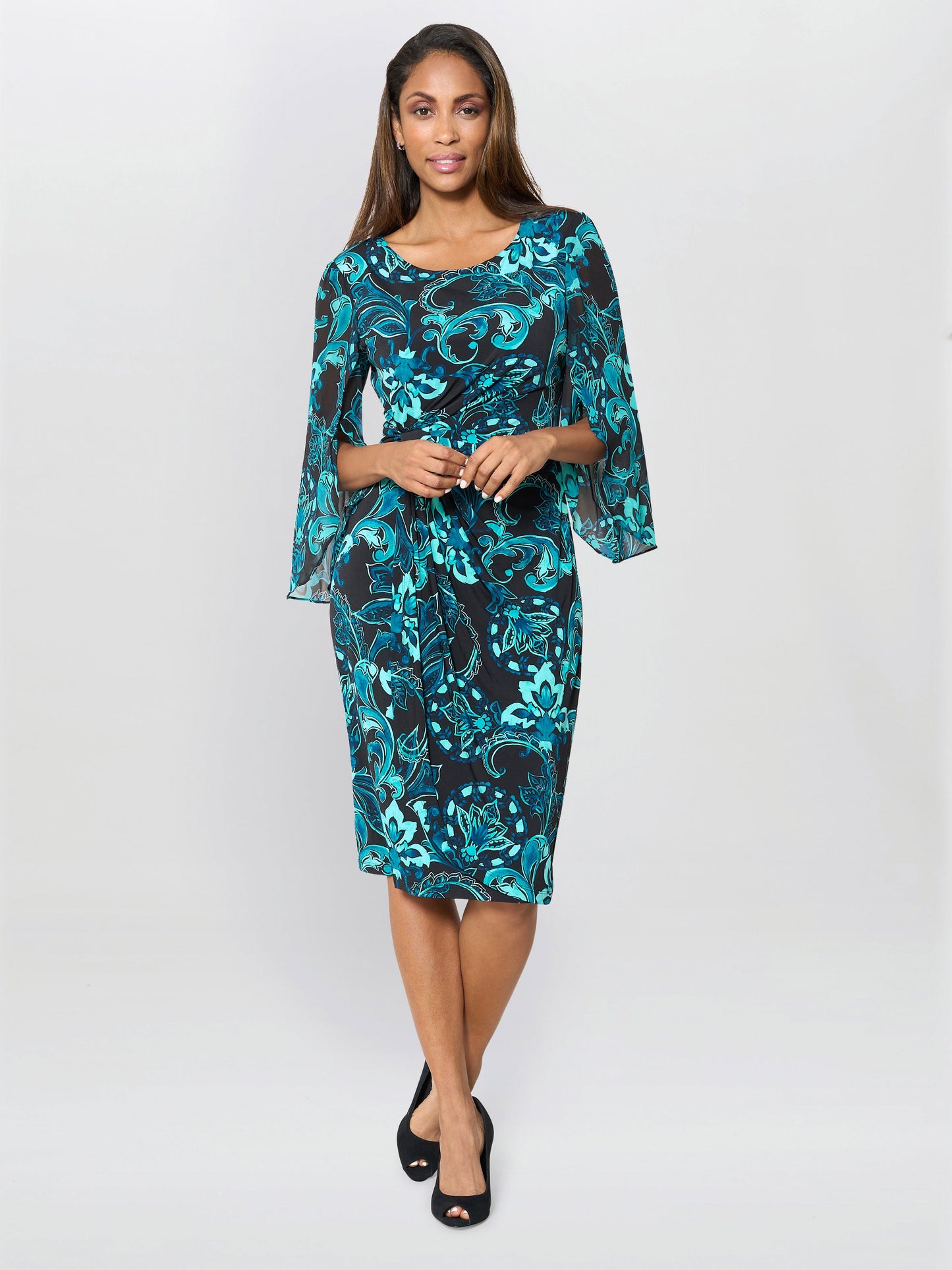  Zelda Draped Jersey Dress