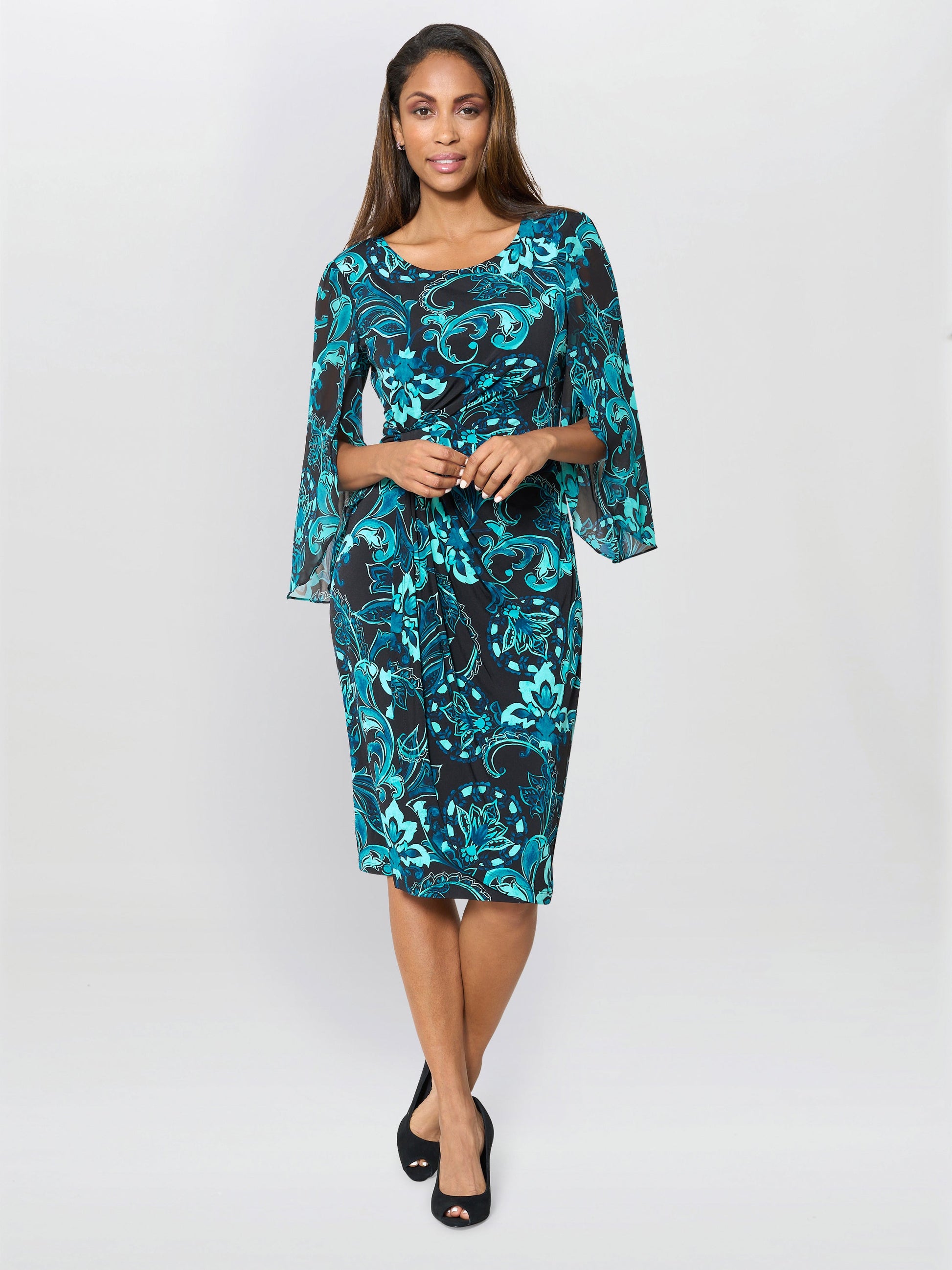  Zelda Draped Jersey Dress
