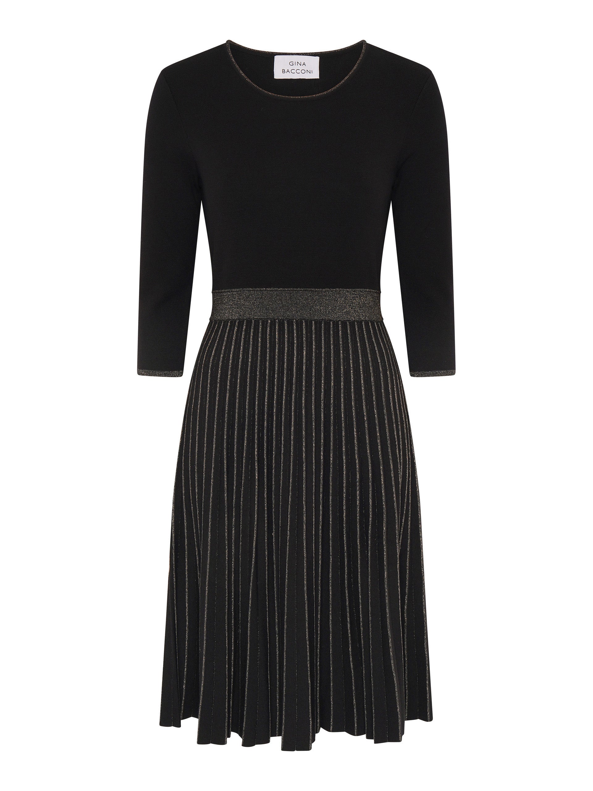  Apple Pleated Midi Dress
