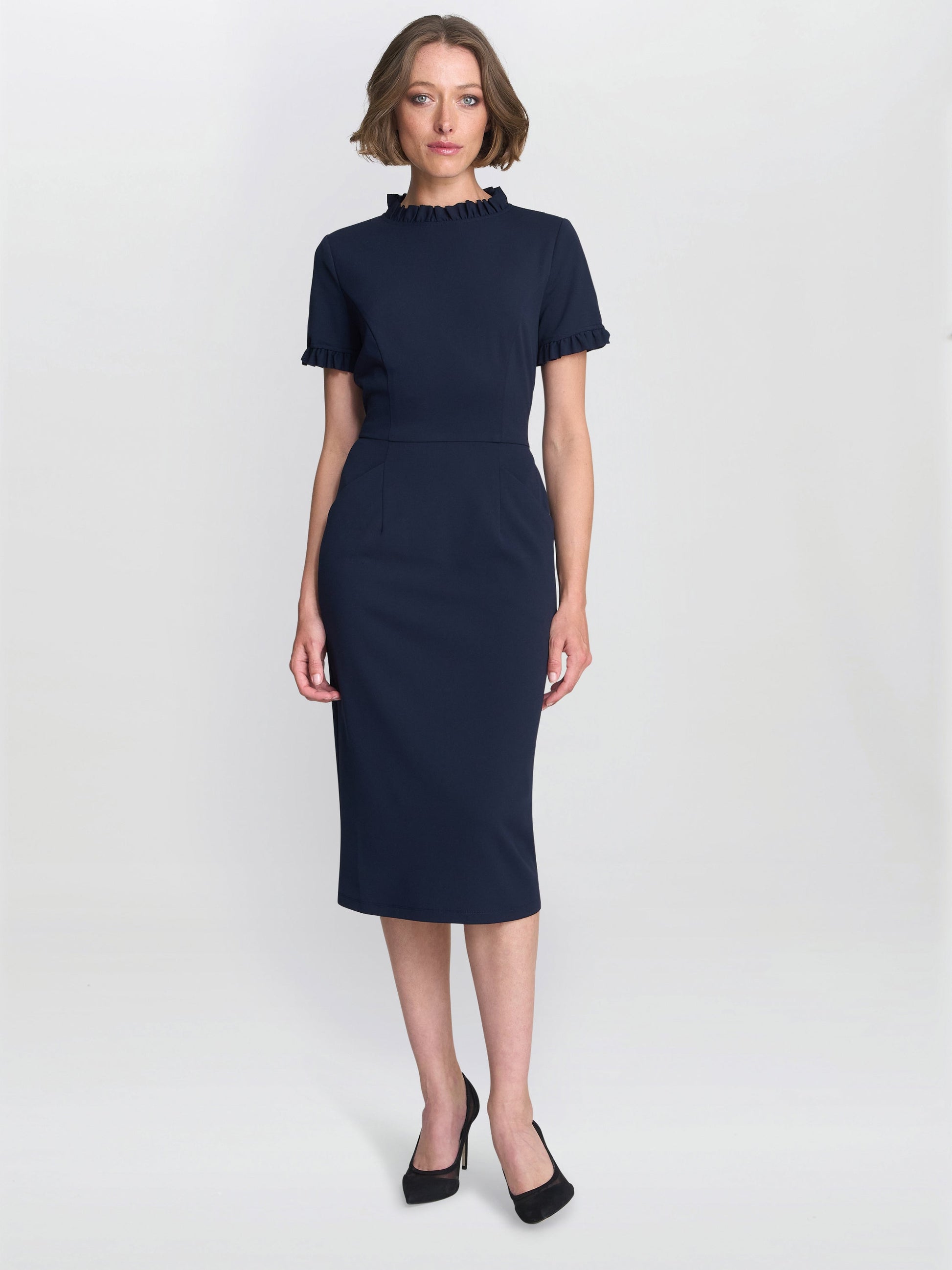  Anita Structured Sheath Dress