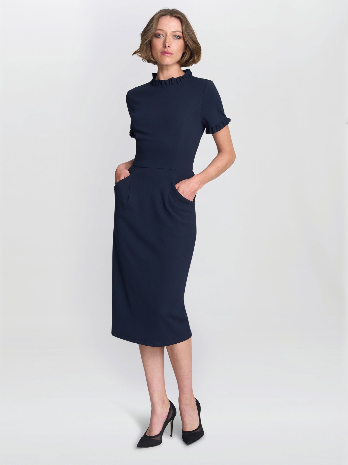 Anita Structured Sheath Dress