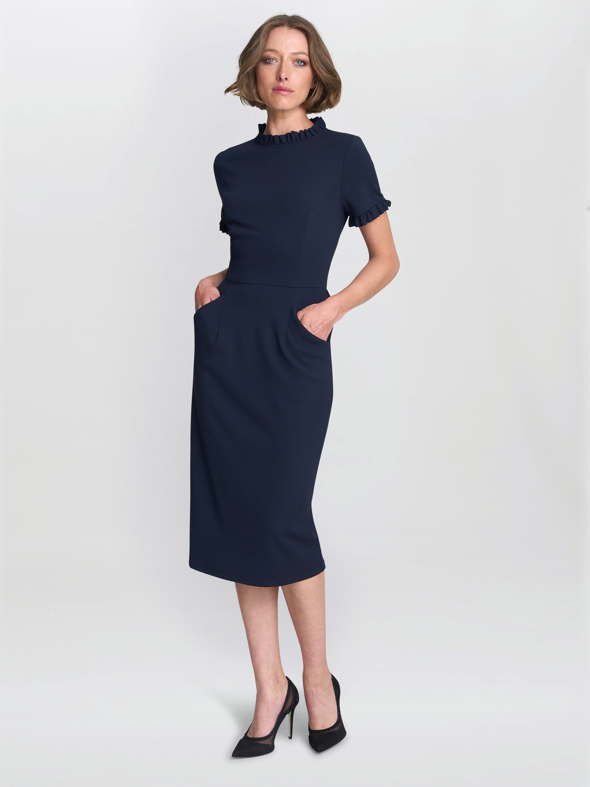  Anita Structured Sheath Dress