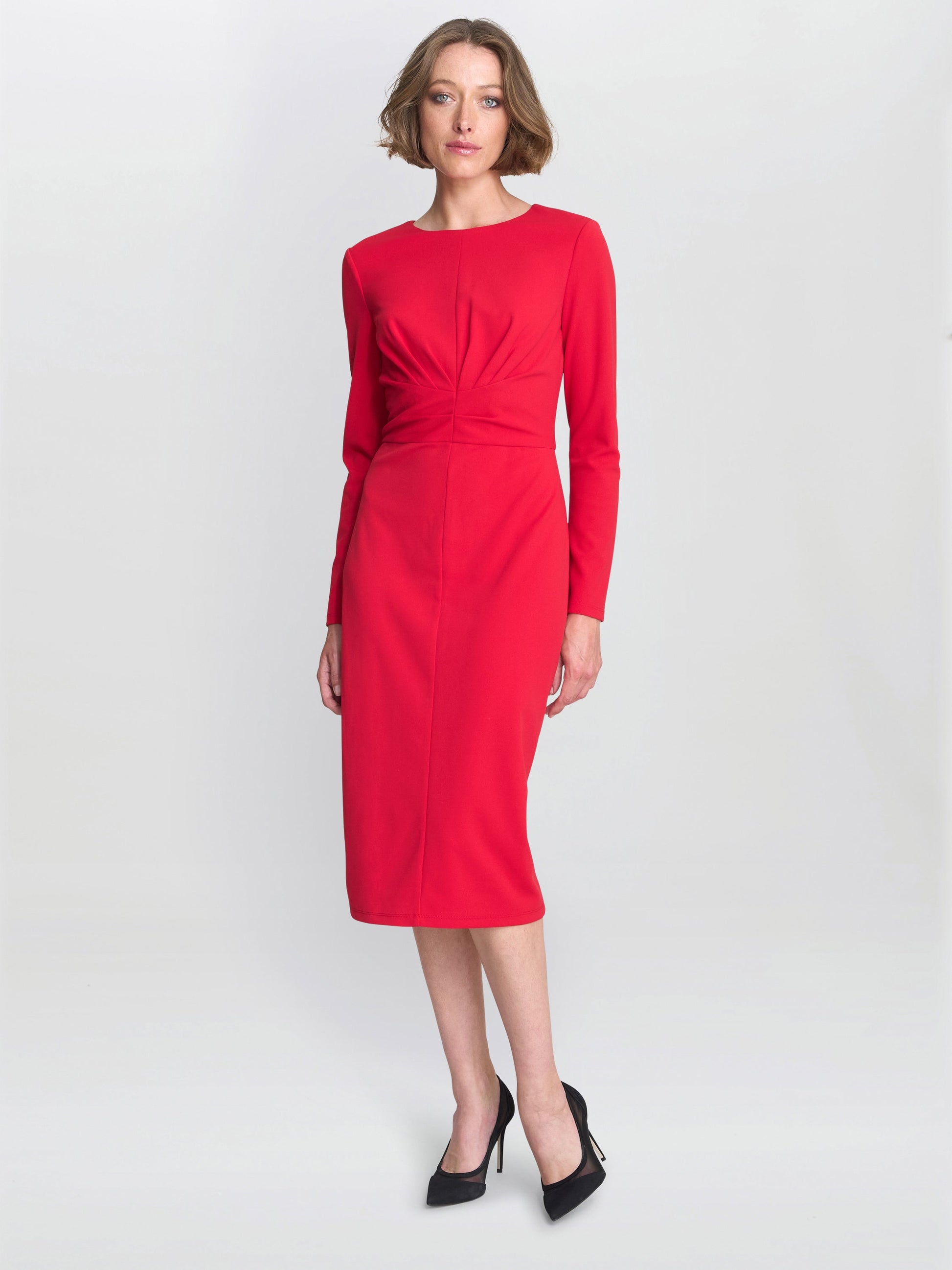  Belle Long Sleeve Midi Dress