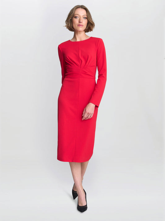  Belle Long Sleeve Midi Dress