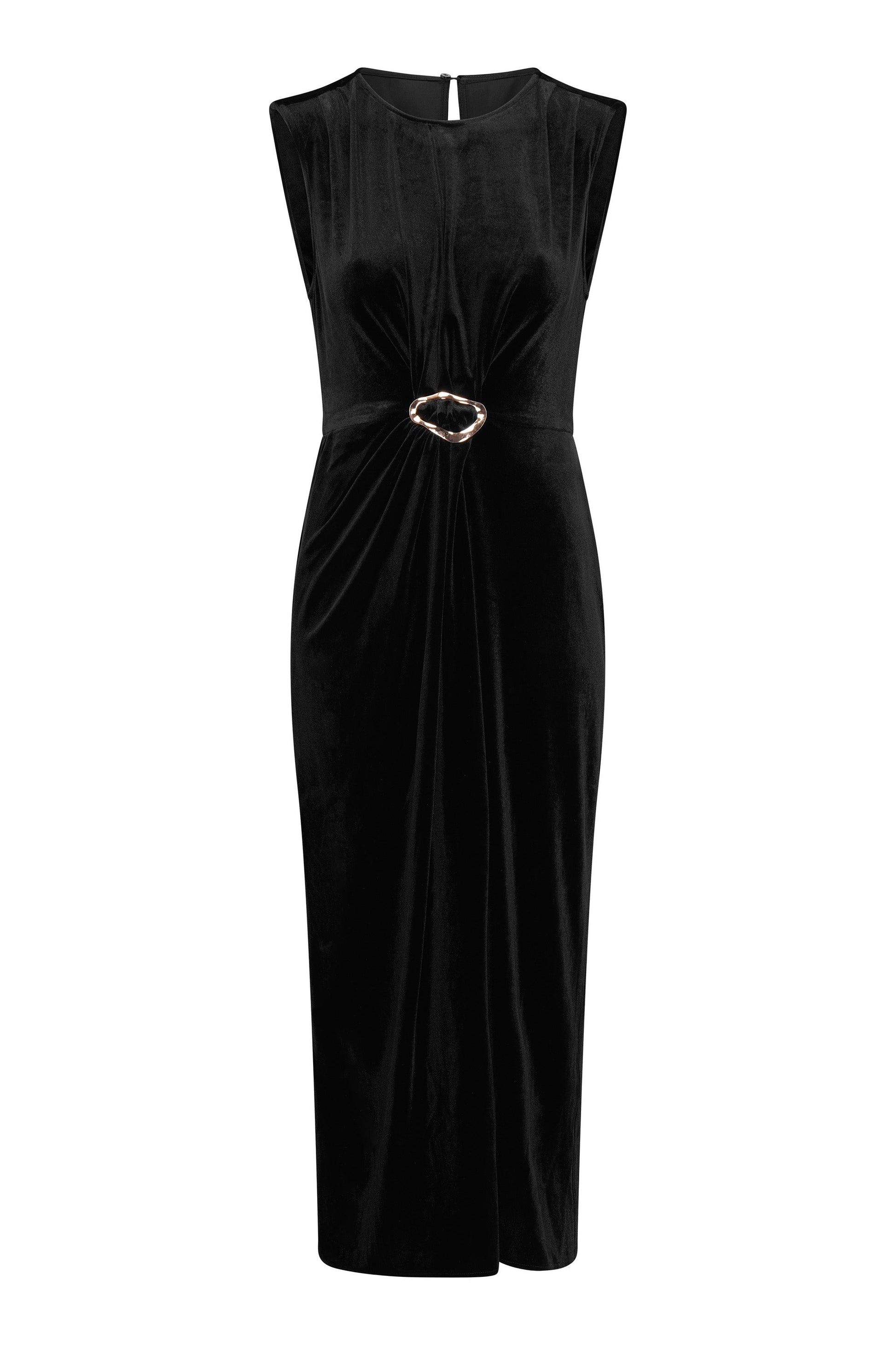  Claudine Velvet Midi Dress