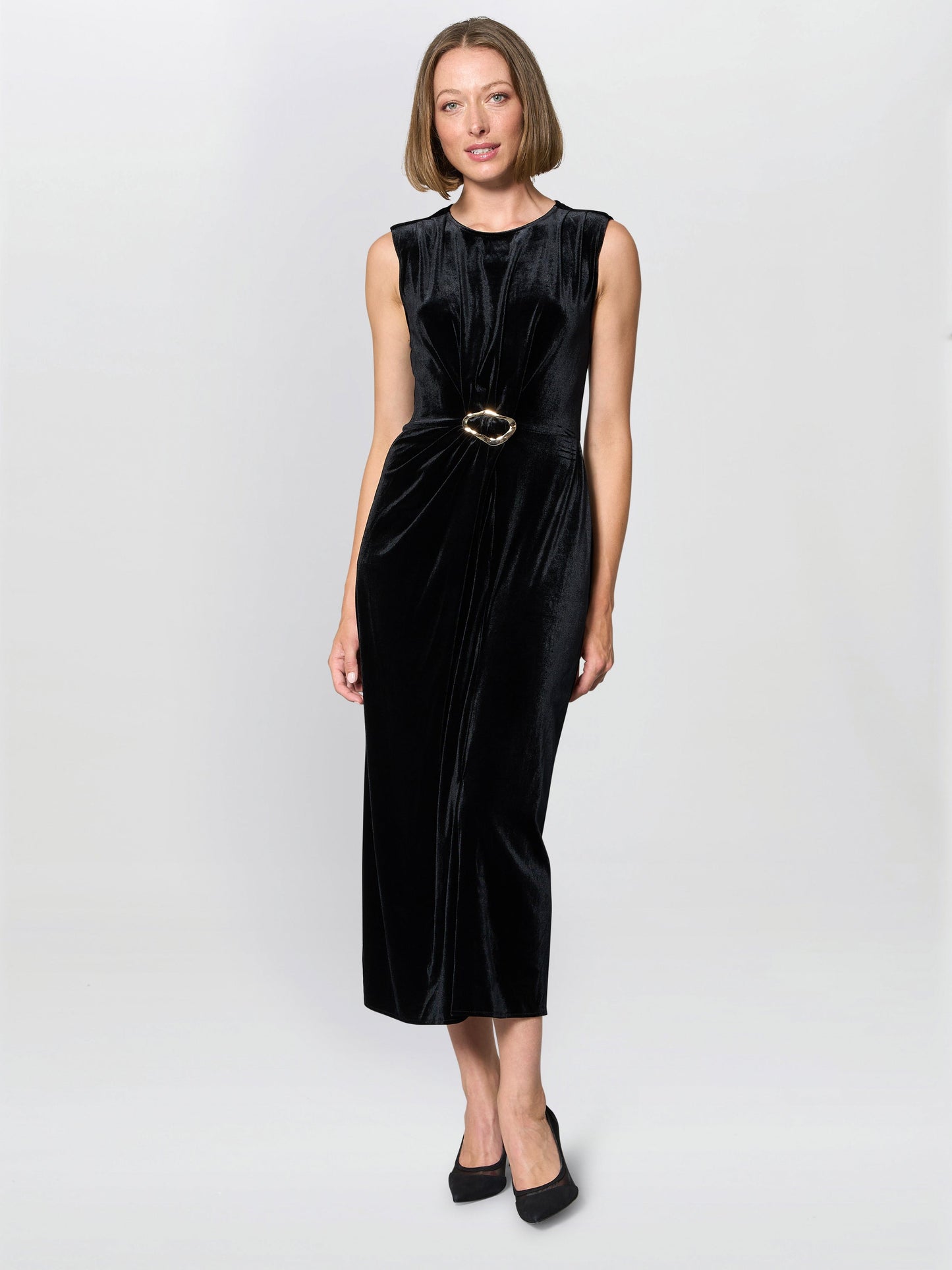  Claudine Velvet Midi Dress